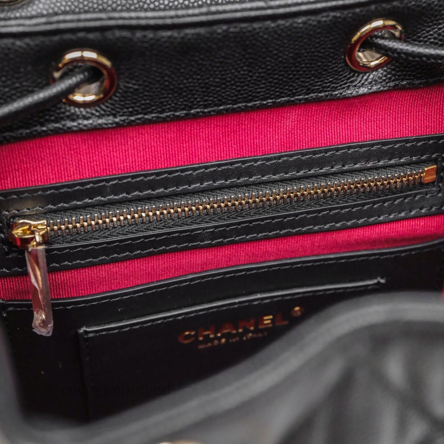 Chanel Urban Spirit Mini Black Caviar Backpack Gold Hardware