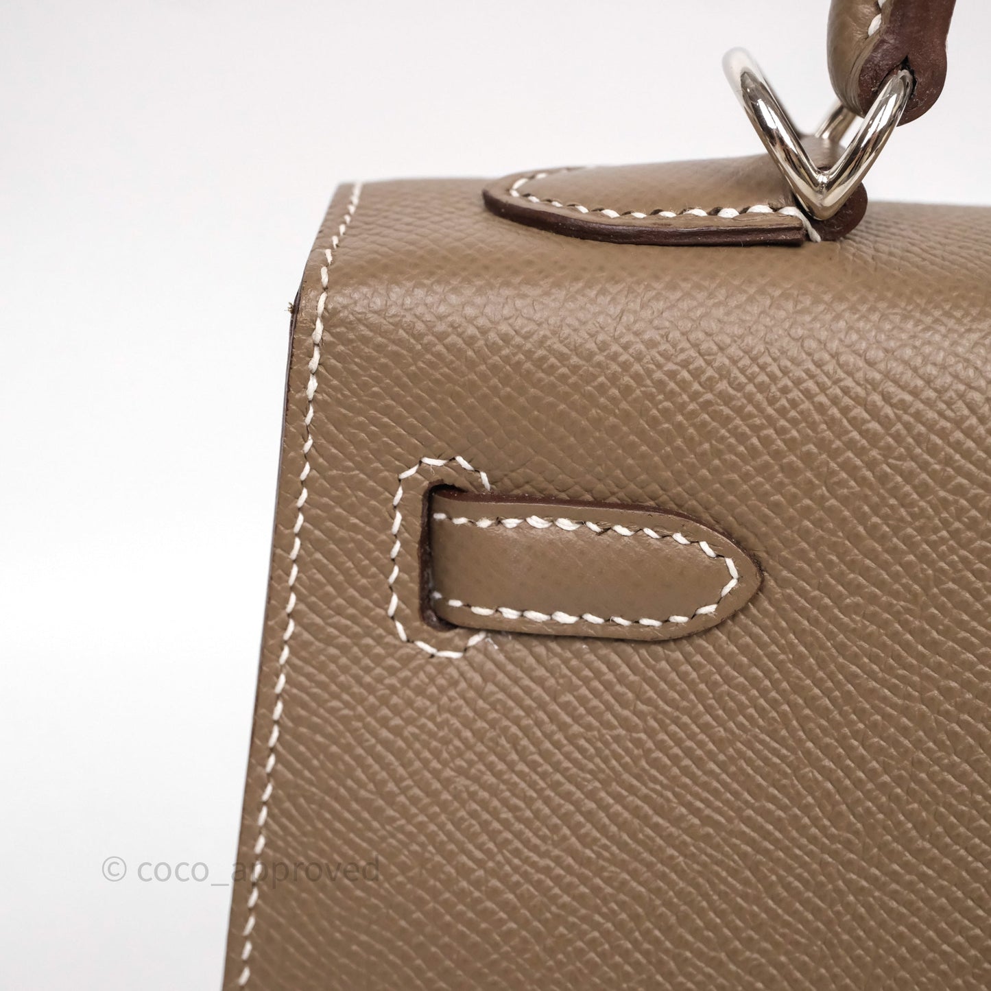 Hermes Kelly 25 Etoupe 18 Palladium Hardware