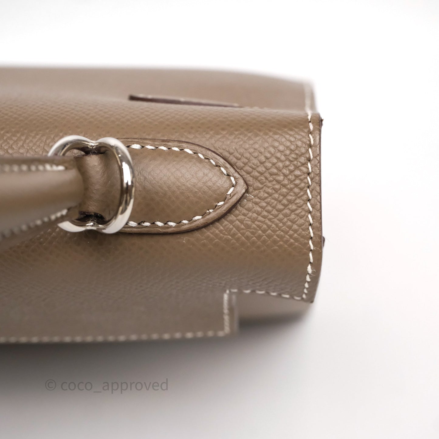 Hermes Kelly 25 Etoupe 18 Palladium Hardware