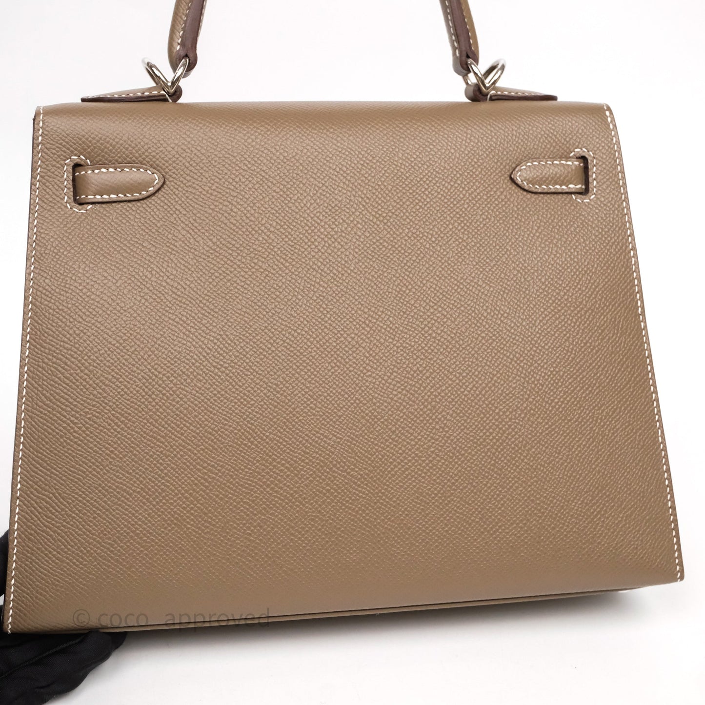 Hermes Kelly 25 Etoupe 18 Palladium Hardware