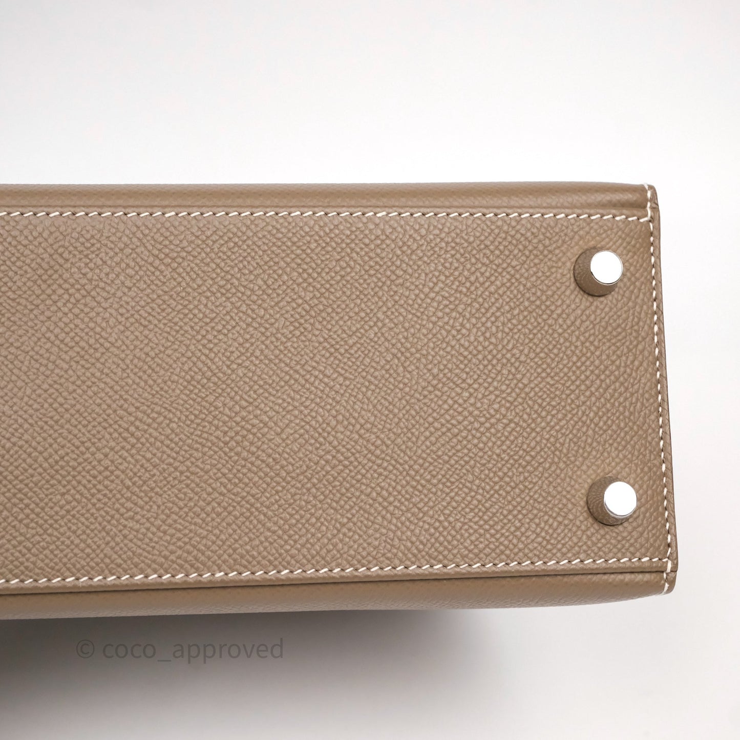 Hermes Kelly 25 Etoupe 18 Palladium Hardware