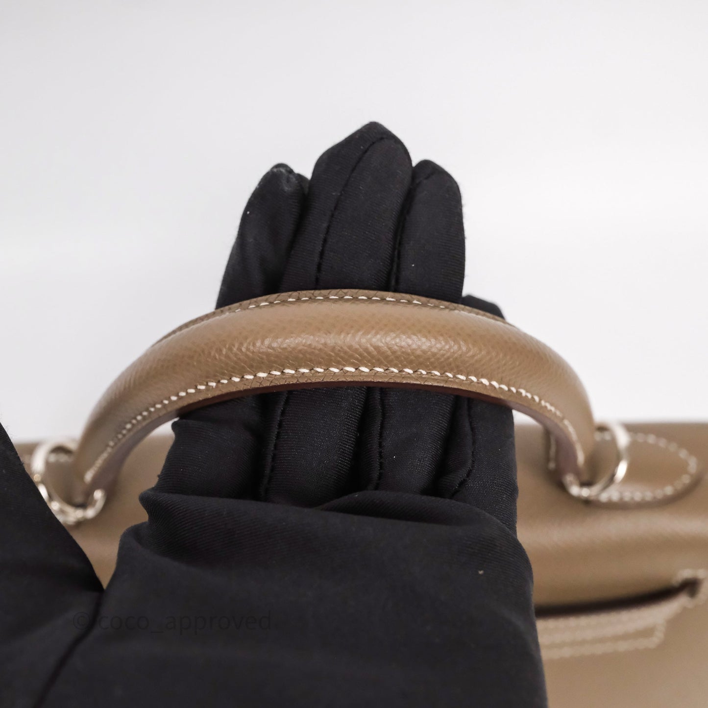 Hermes Kelly 25 Etoupe 18 Palladium Hardware