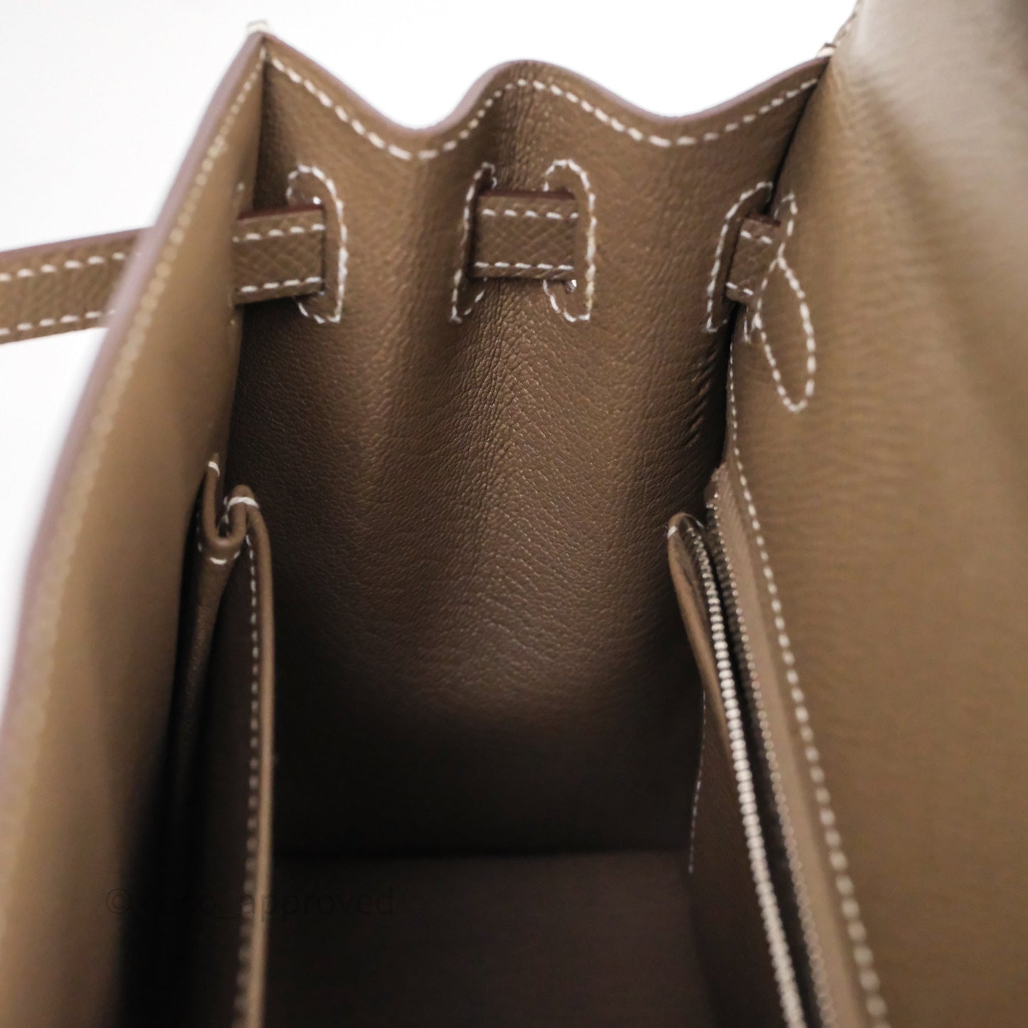 Hermes Kelly 25 Etoupe 18 Palladium Hardware