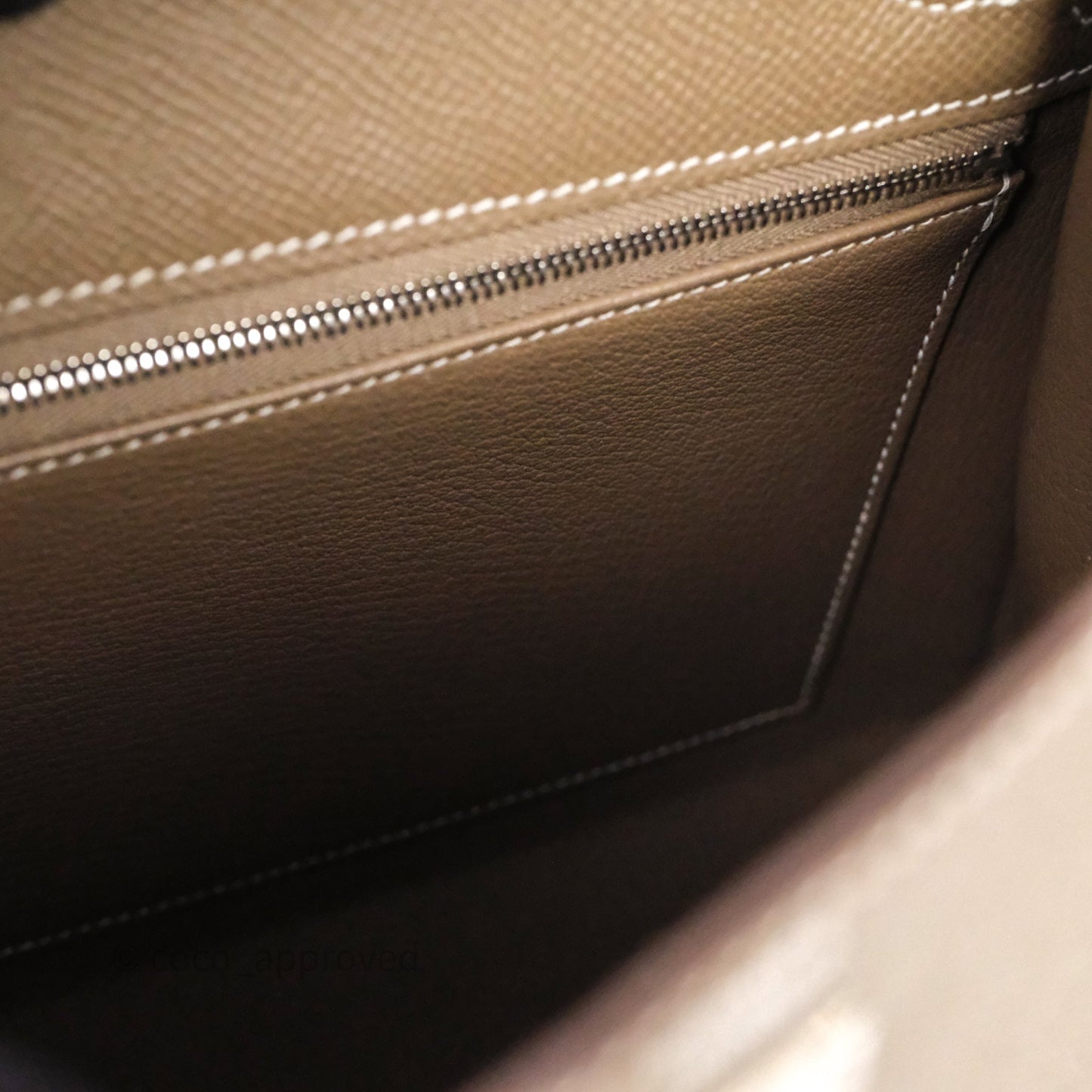 Hermes Kelly 25 Etoupe 18 Palladium Hardware