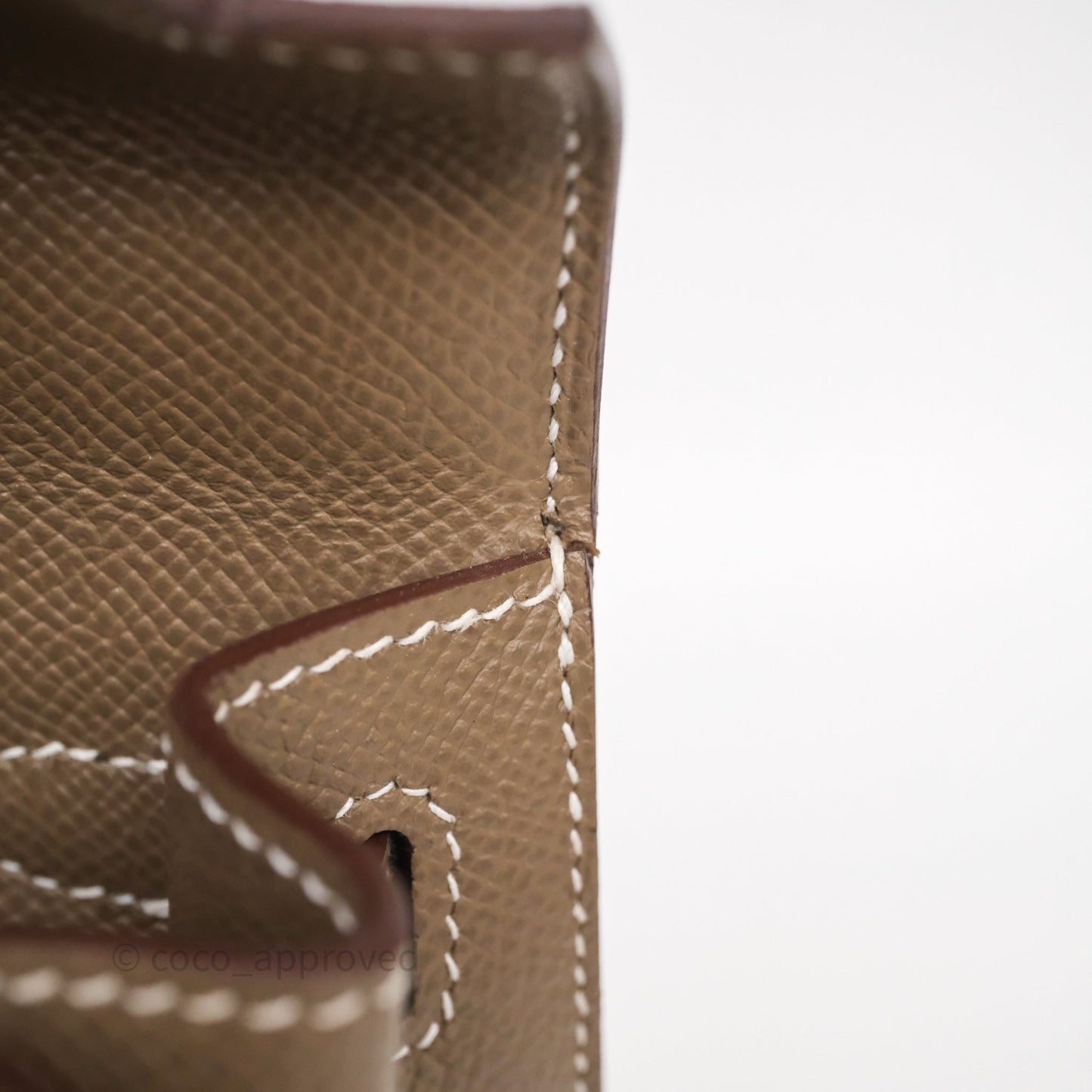 Hermes Kelly 25 Etoupe 18 Palladium Hardware