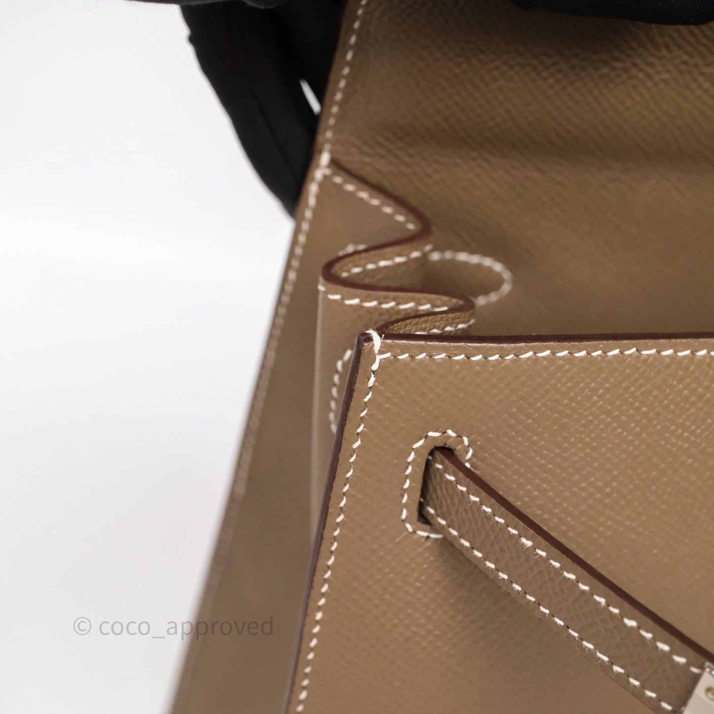 Hermes Kelly 25 Etoupe 18 Palladium Hardware