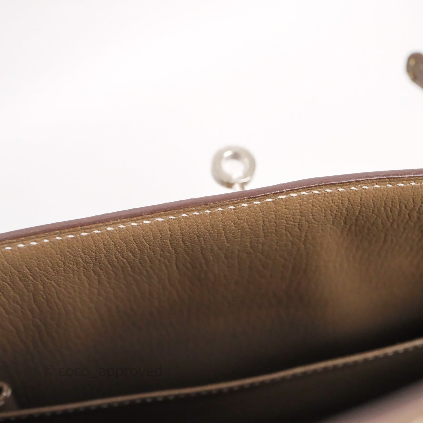 Hermes Kelly 25 Etoupe 18 Palladium Hardware