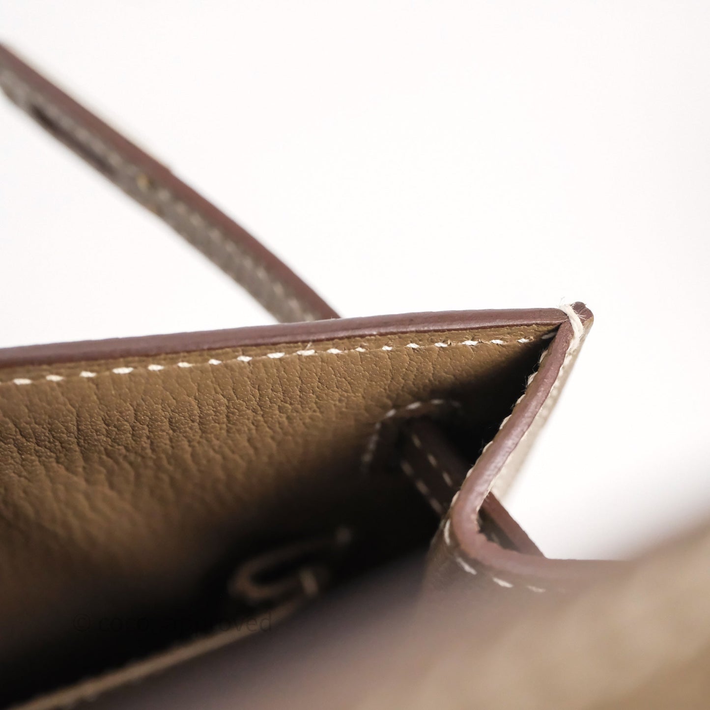 Hermes Kelly 25 Etoupe 18 Palladium Hardware
