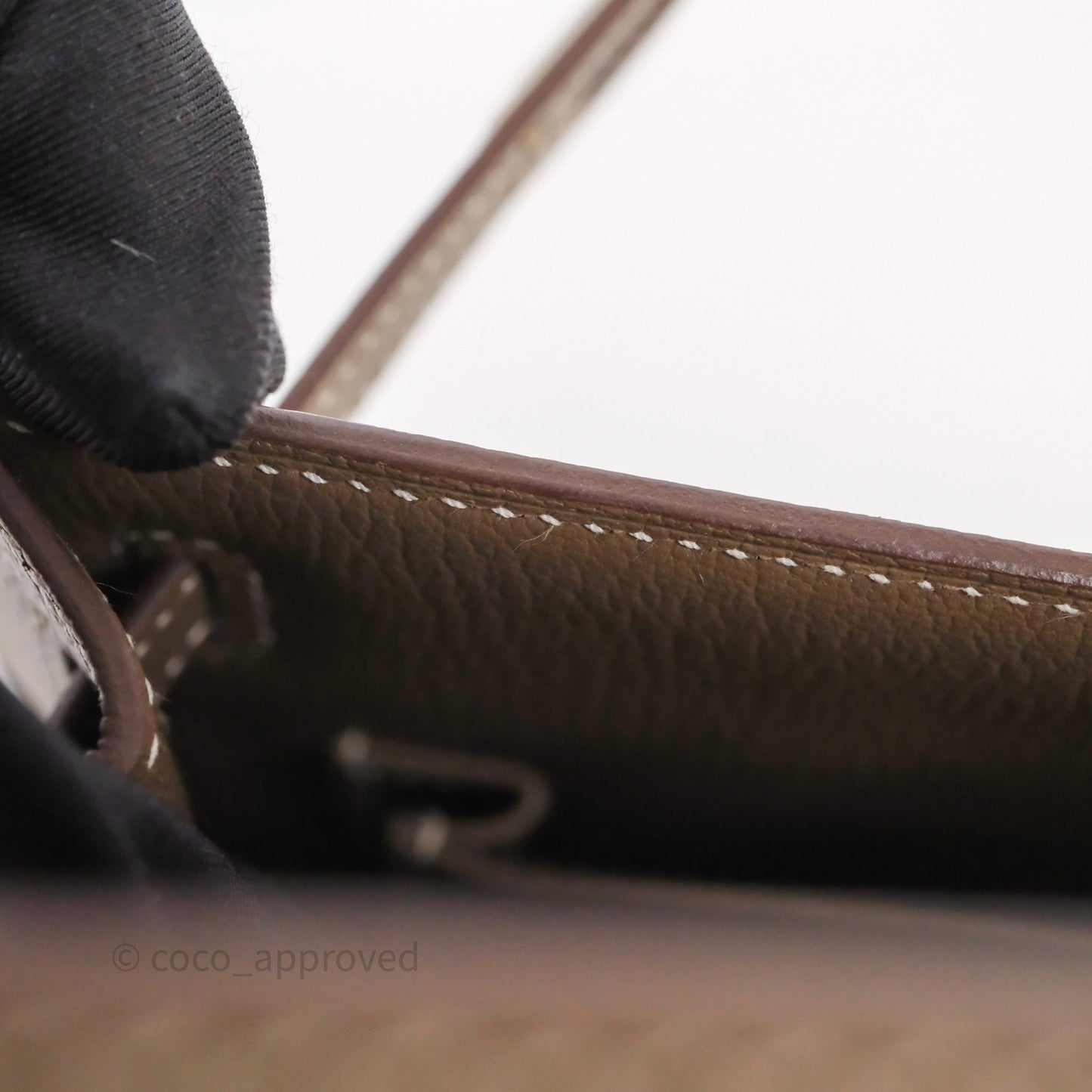 Hermes Kelly 25 Etoupe 18 Palladium Hardware