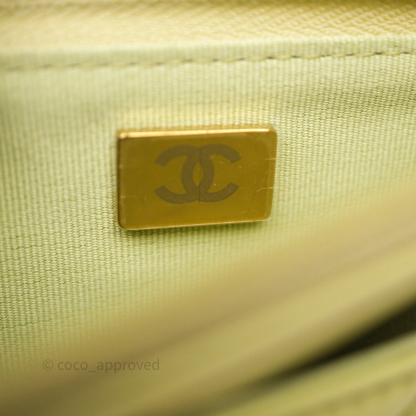 Chanel Double Chain WOC Iridescent Avocado Green Lambskin Aged Gold Hardware 23C