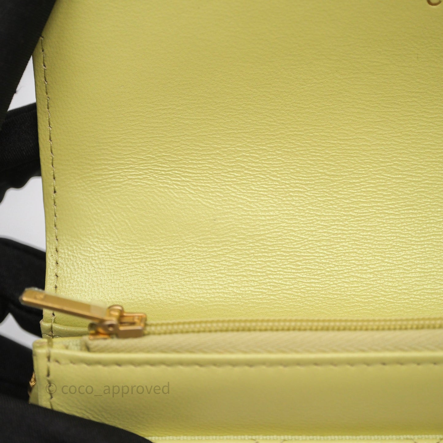 Chanel Double Chain WOC Iridescent Avocado Green Lambskin Aged Gold Hardware 23C