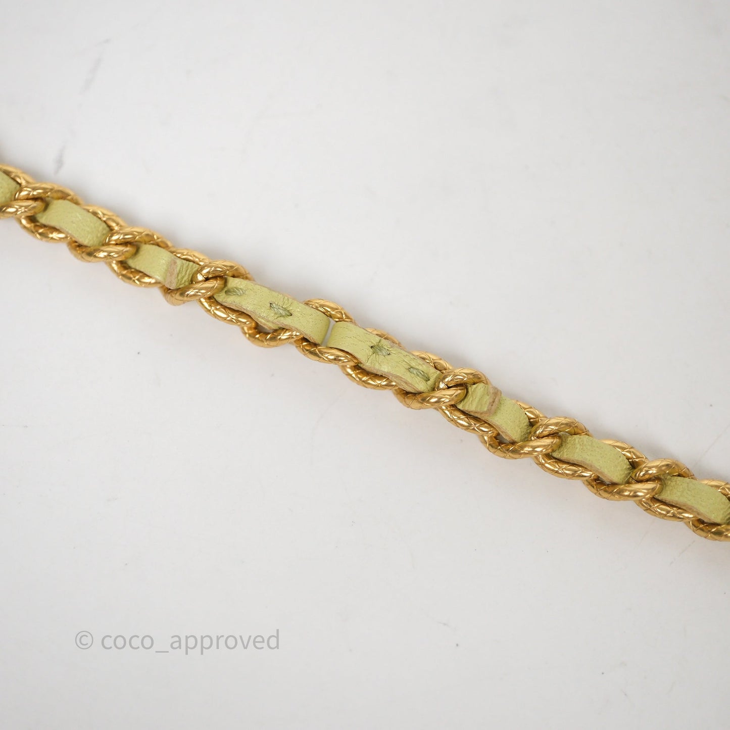 Chanel Double Chain WOC Iridescent Avocado Green Lambskin Aged Gold Hardware 23C