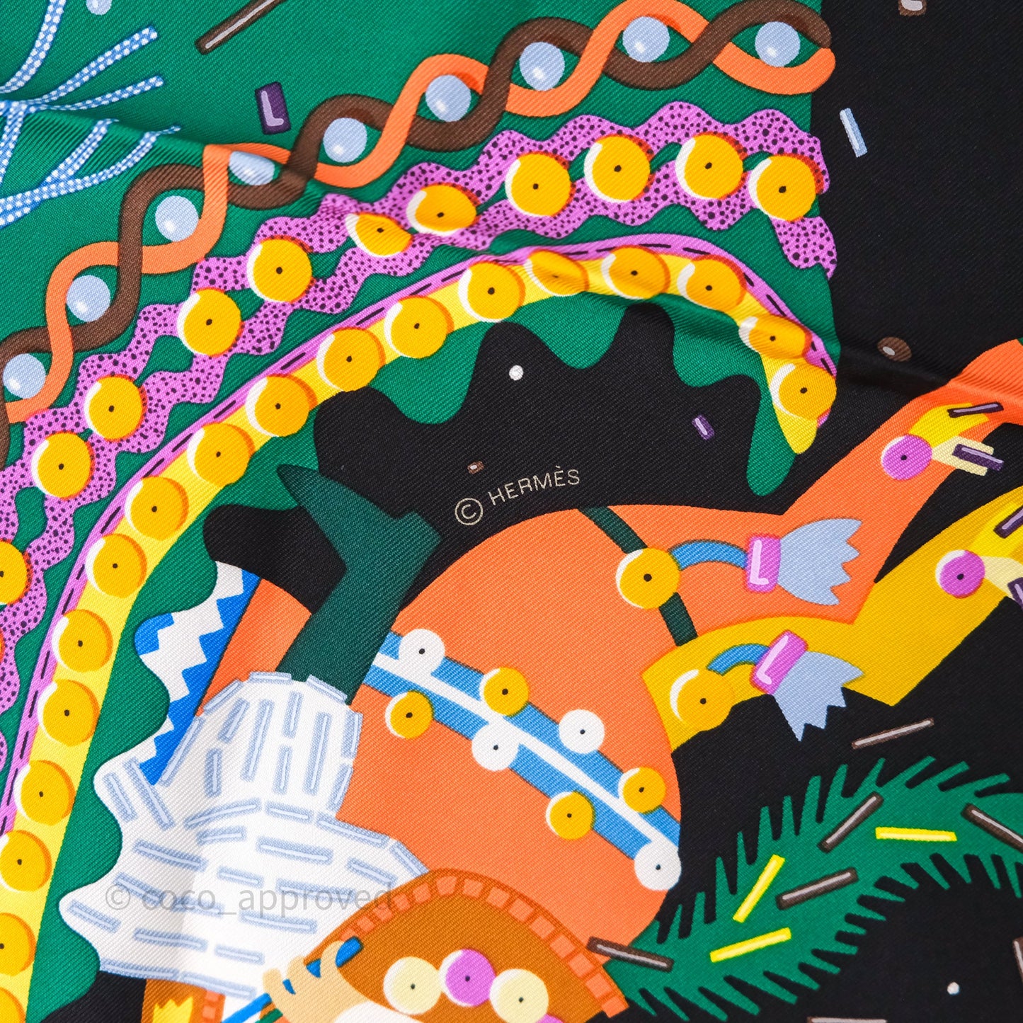 Hermès Costume de Fête 90 Scarf Silk