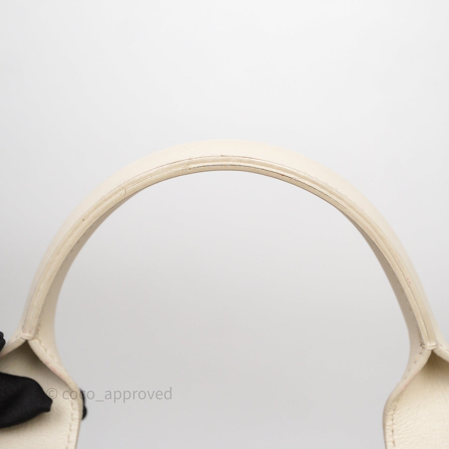 Chanel Large Deauville Ivory Lurex Boucle Gold Hardware 19A