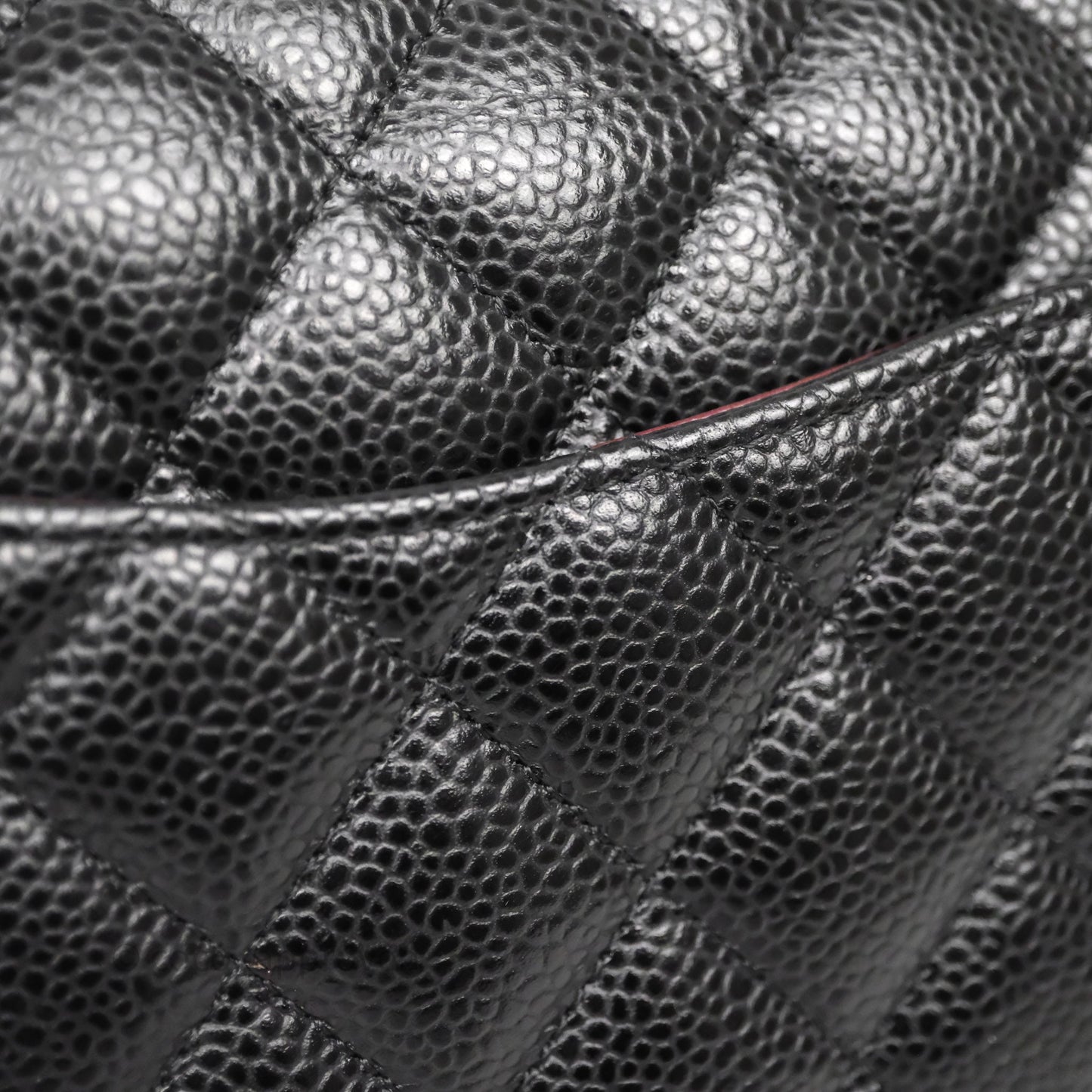 Chanel Classic M/L Medium Flap Quilted Black Caviar Gold Hardware