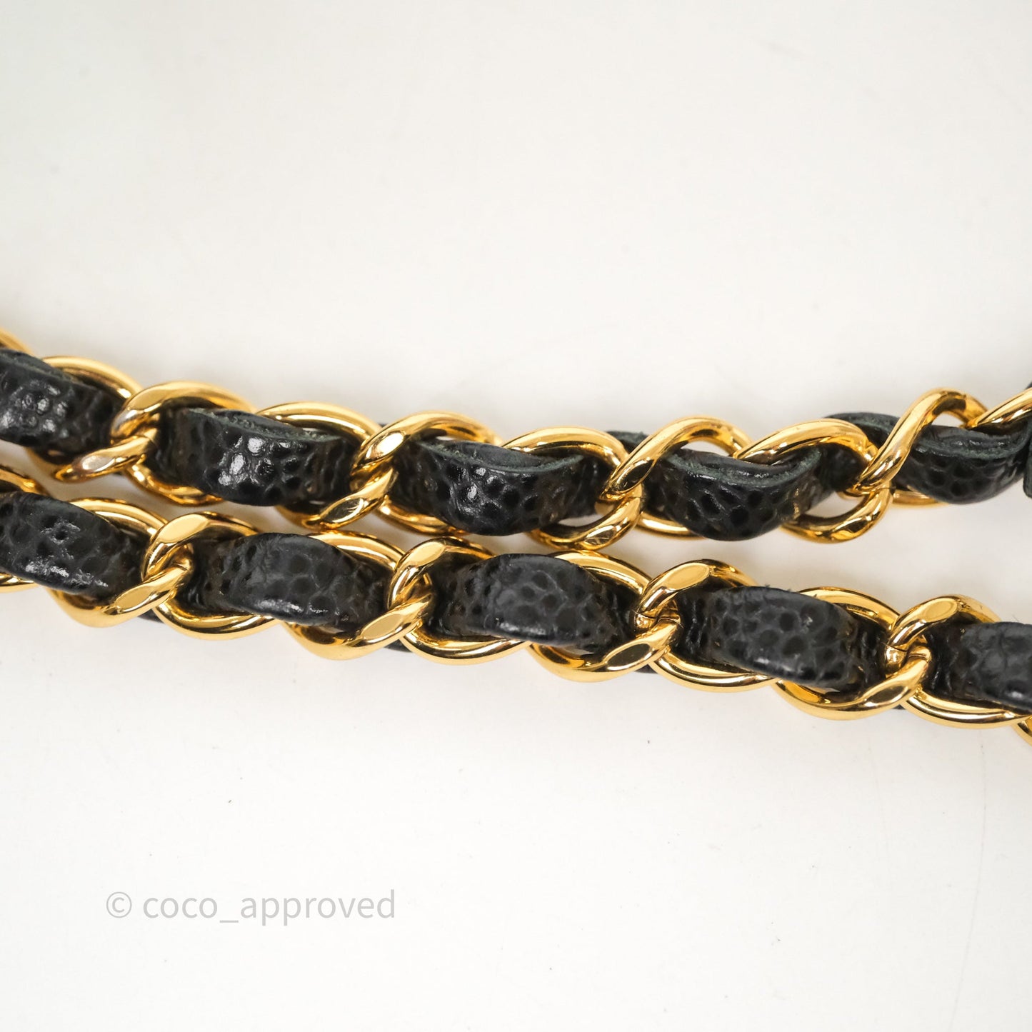 Chanel Classic M/L Medium Flap Quilted Black Caviar Gold Hardware