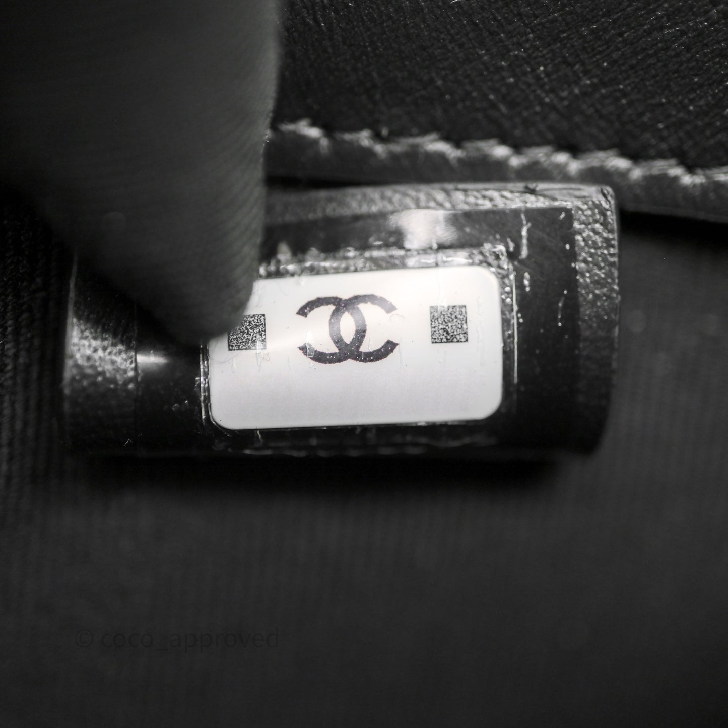 Chanel Metal Top Handle Clutch with Chain Black Caviar Aged Gold Hardware 24A