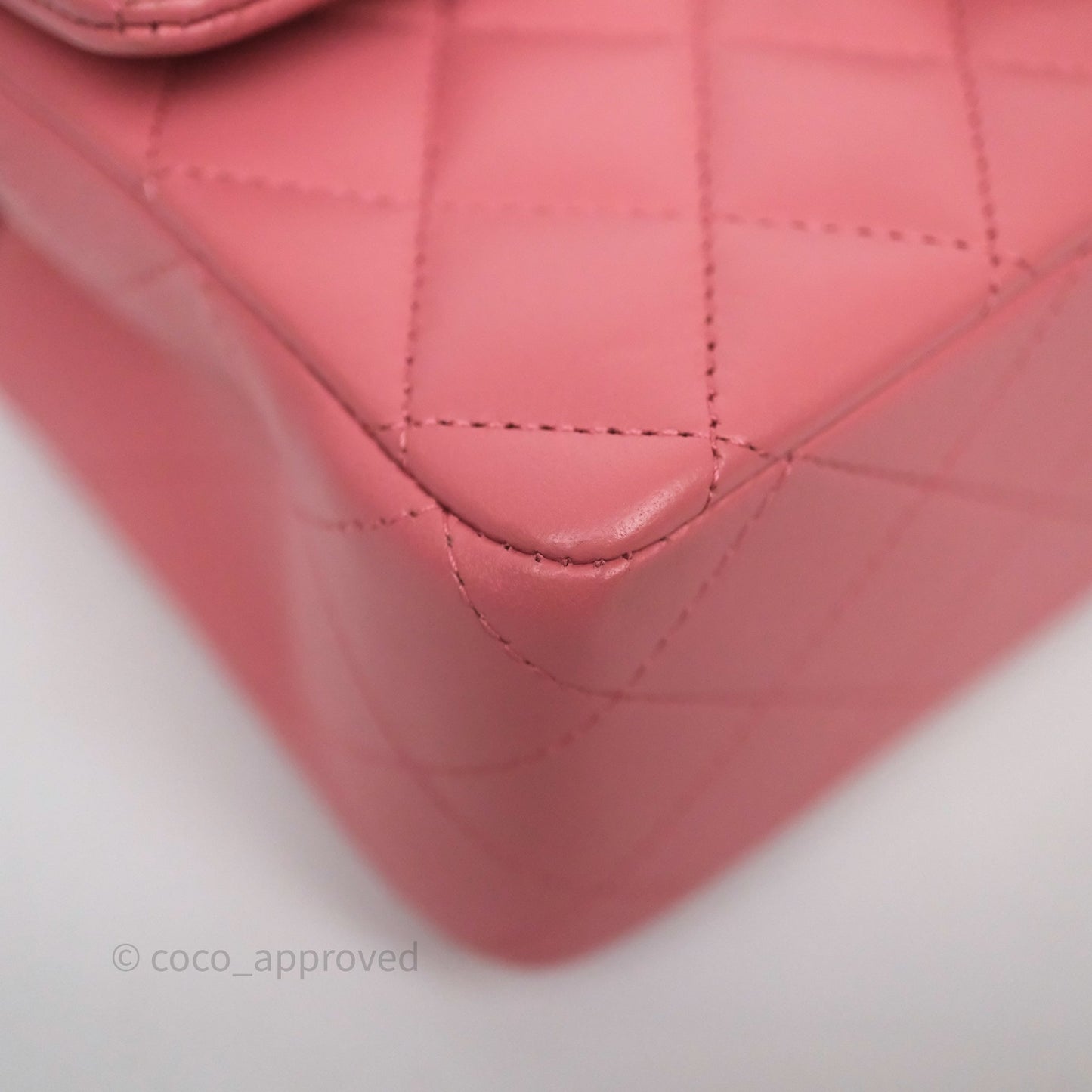 Chanel Top Handle Mini Rectangular Flap Pink Lambskin Gold Hardware