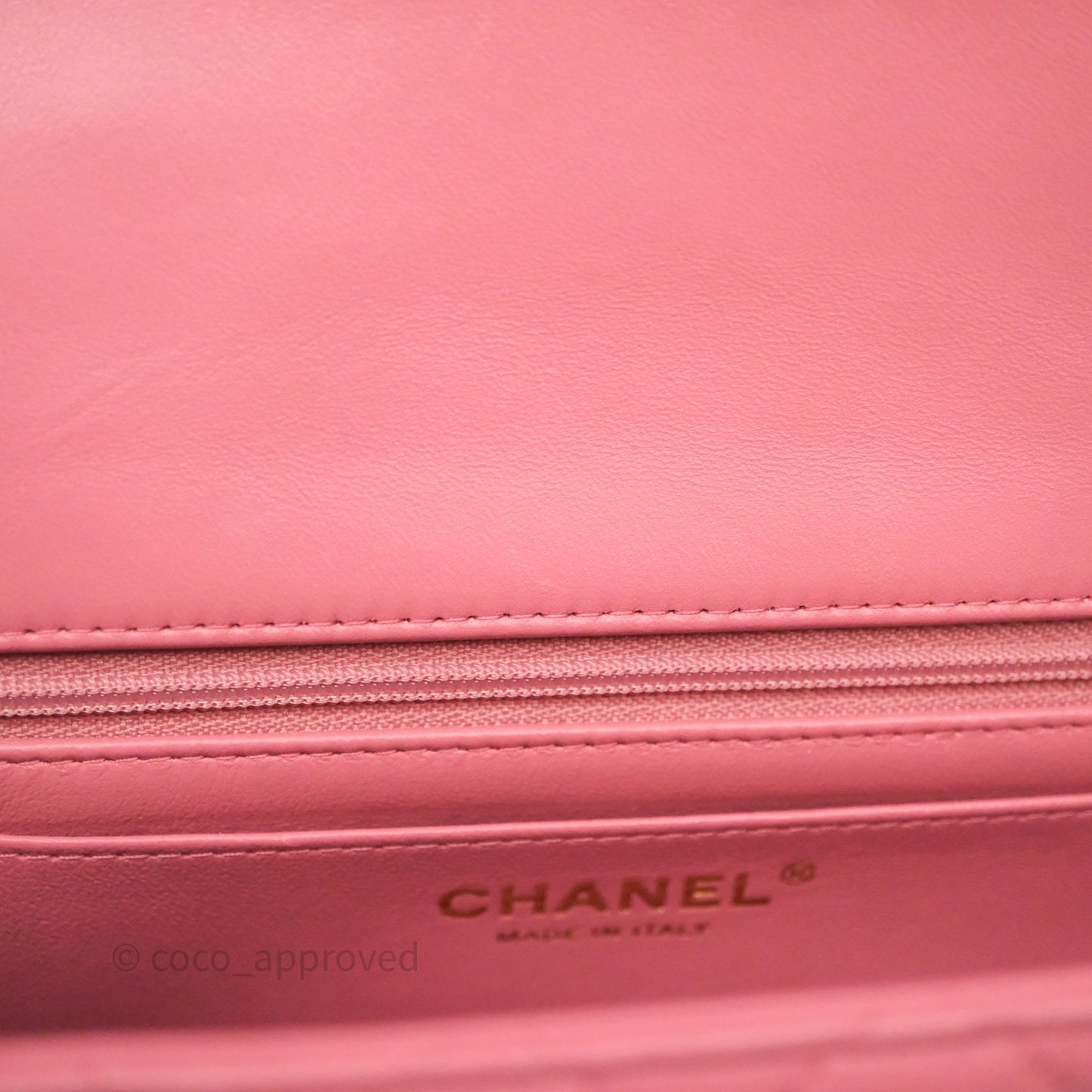 Chanel Top Handle Mini Rectangular Flap Pink Lambskin Gold Hardware