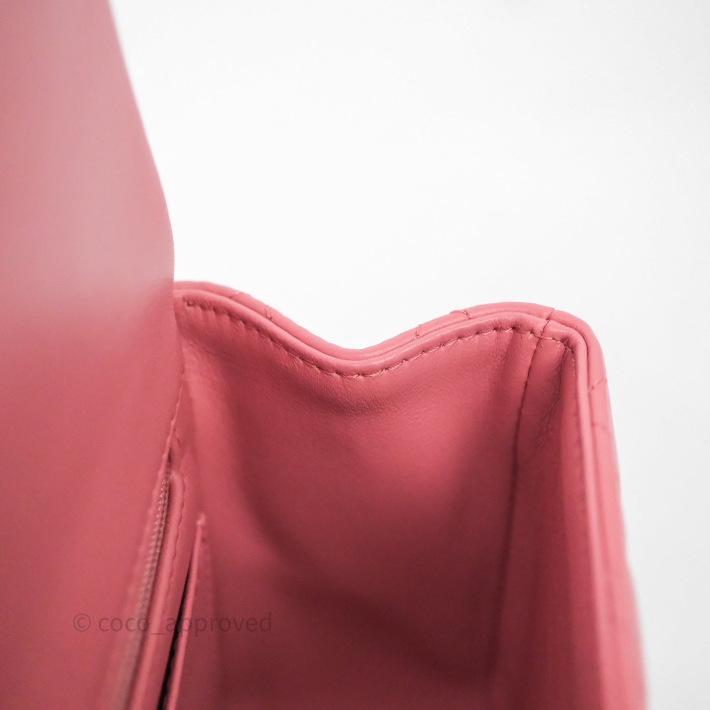 Chanel Top Handle Mini Rectangular Flap Pink Lambskin Gold Hardware