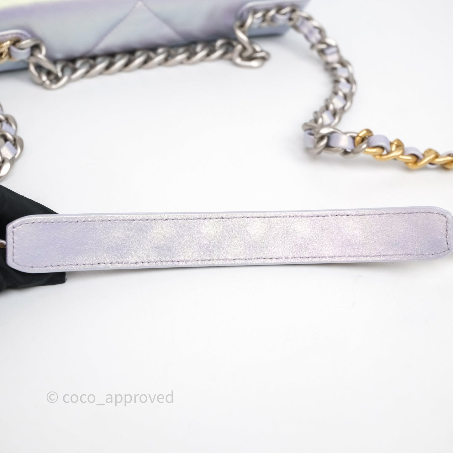 Chanel 19 Small Iridescent Purple Mixed Hardware