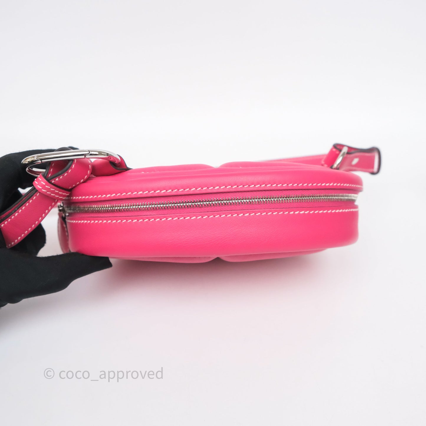 Hermes In-The-Loop Belt Bag 0D Rose Mexico/ 0F Bleu Frida Palladium Hardware
