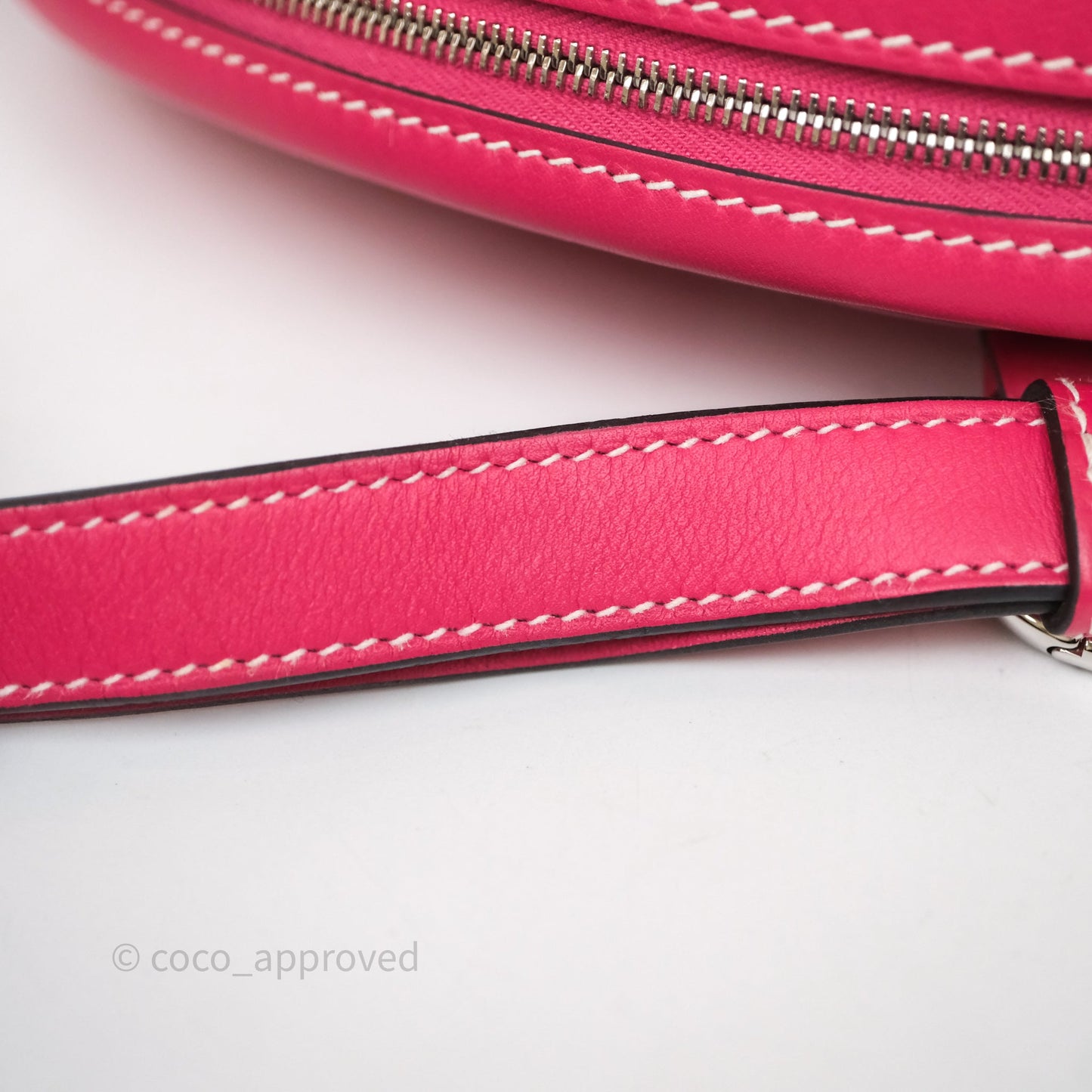 Hermes In-The-Loop Belt Bag 0D Rose Mexico/ 0F Bleu Frida Palladium Hardware