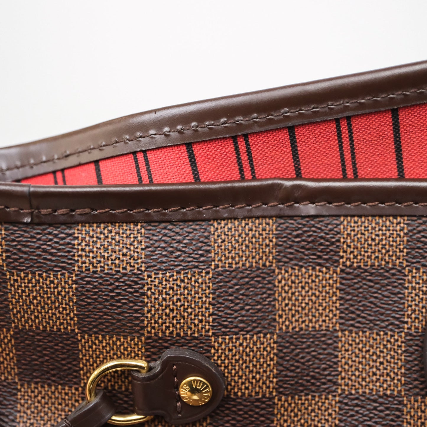 Louis Vuitton Neverfull MM Tote Bag Damier Ebene Canvas
