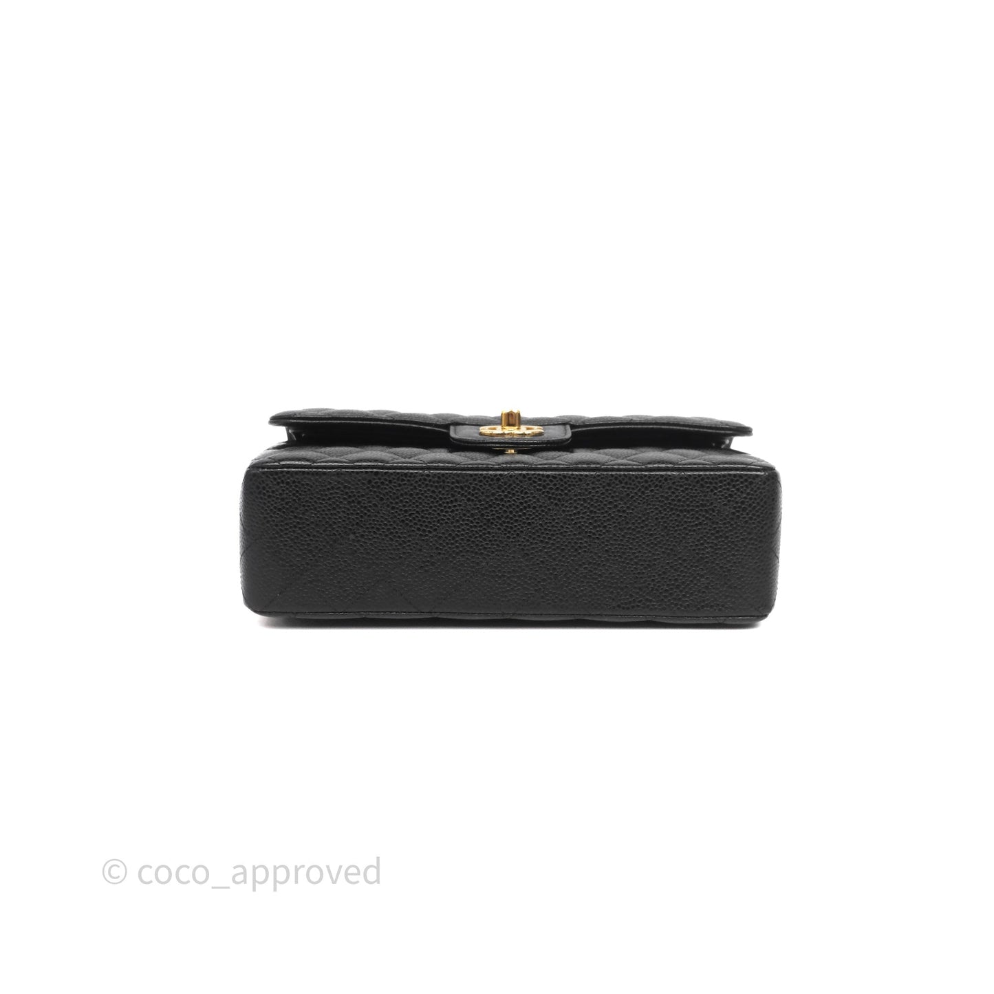 Chanel Small Classic Flap Quilted Black Caviar Gold Hardware