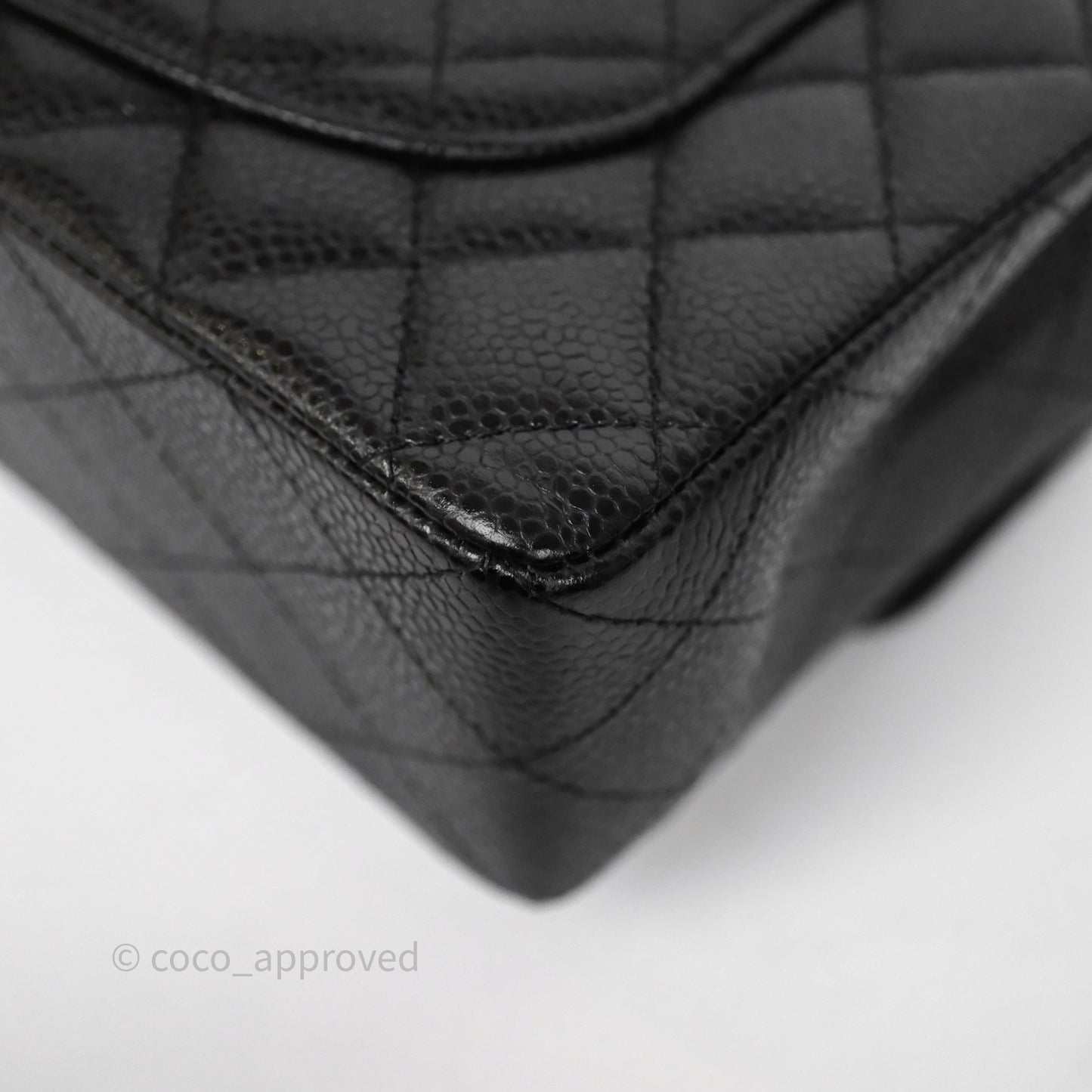 Chanel Small Classic Flap Quilted Black Caviar Gold Hardware