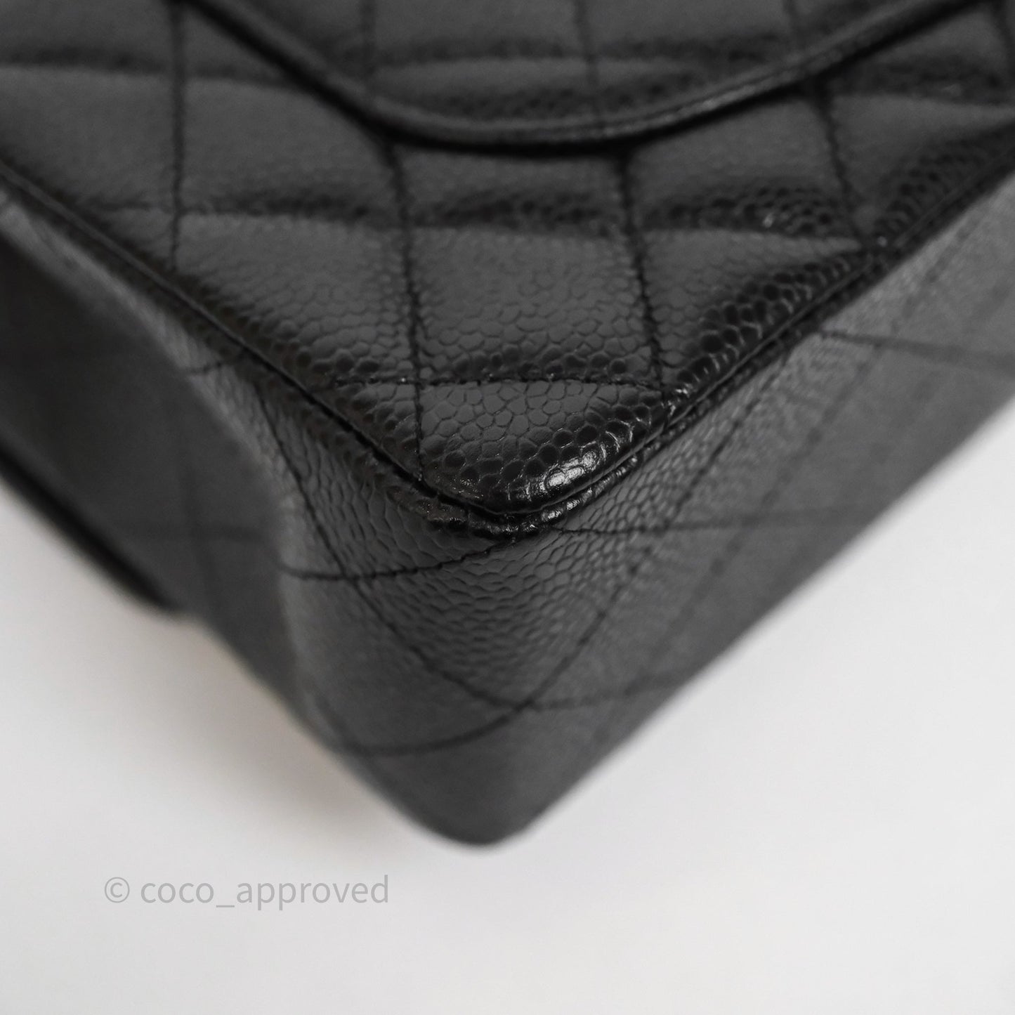 Chanel Small Classic Flap Quilted Black Caviar Gold Hardware