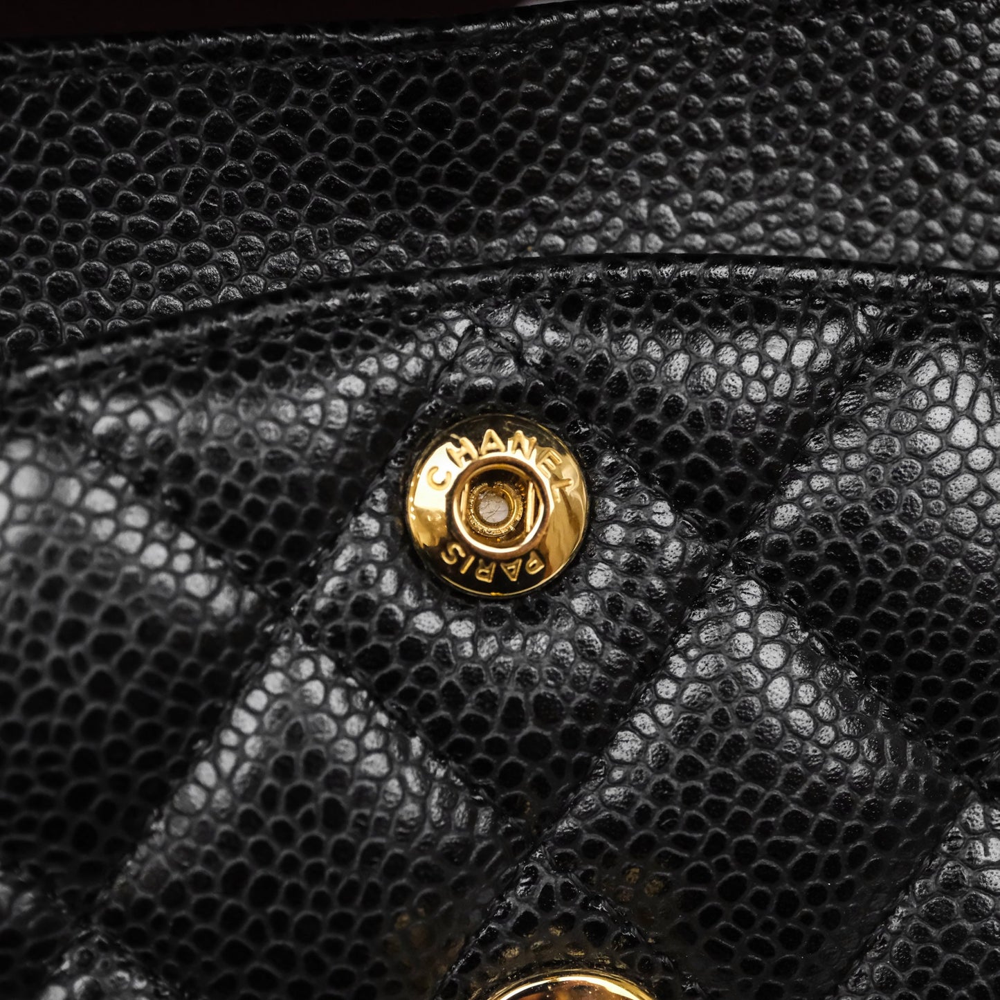 Chanel Small Classic Flap Quilted Black Caviar Gold Hardware