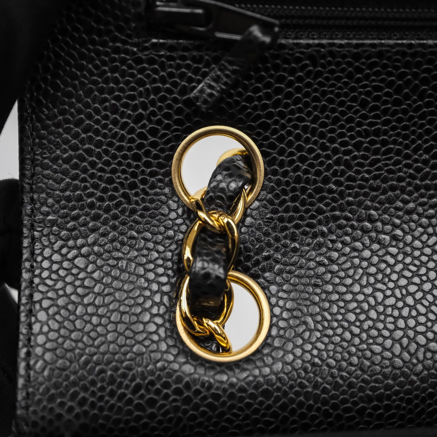 Chanel Small Classic Flap Quilted Black Caviar Gold Hardware