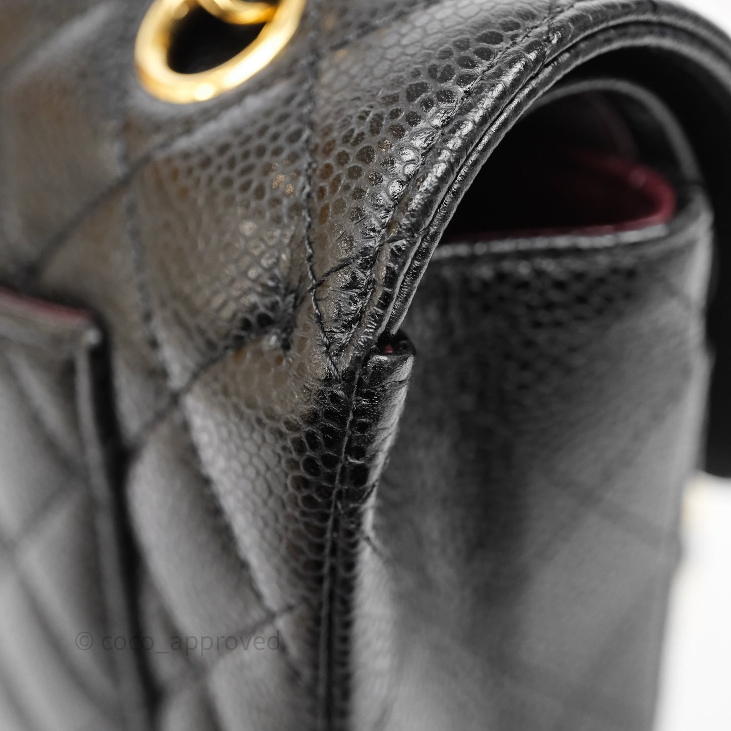 Chanel Small Classic Flap Quilted Black Caviar Gold Hardware
