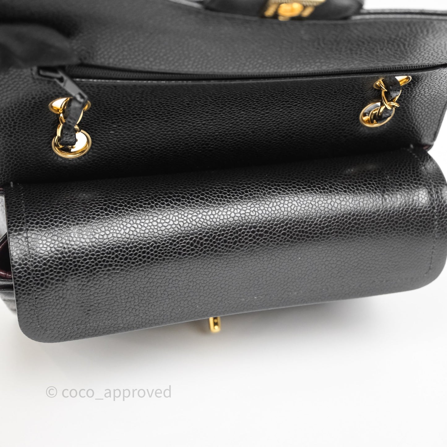 Chanel Small Classic Flap Quilted Black Caviar Gold Hardware