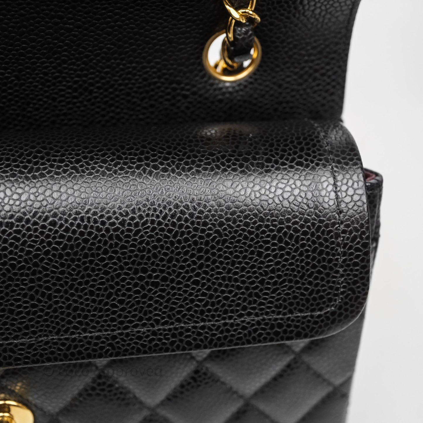 Chanel Small Classic Flap Quilted Black Caviar Gold Hardware