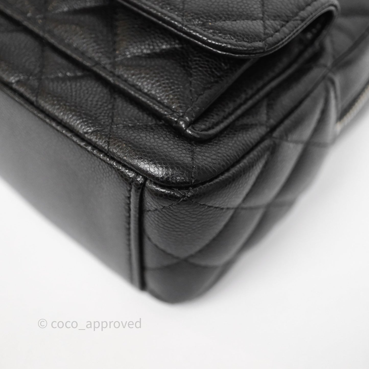 Chanel Classic Mini Backpack Black Caviar Silver Hardware
