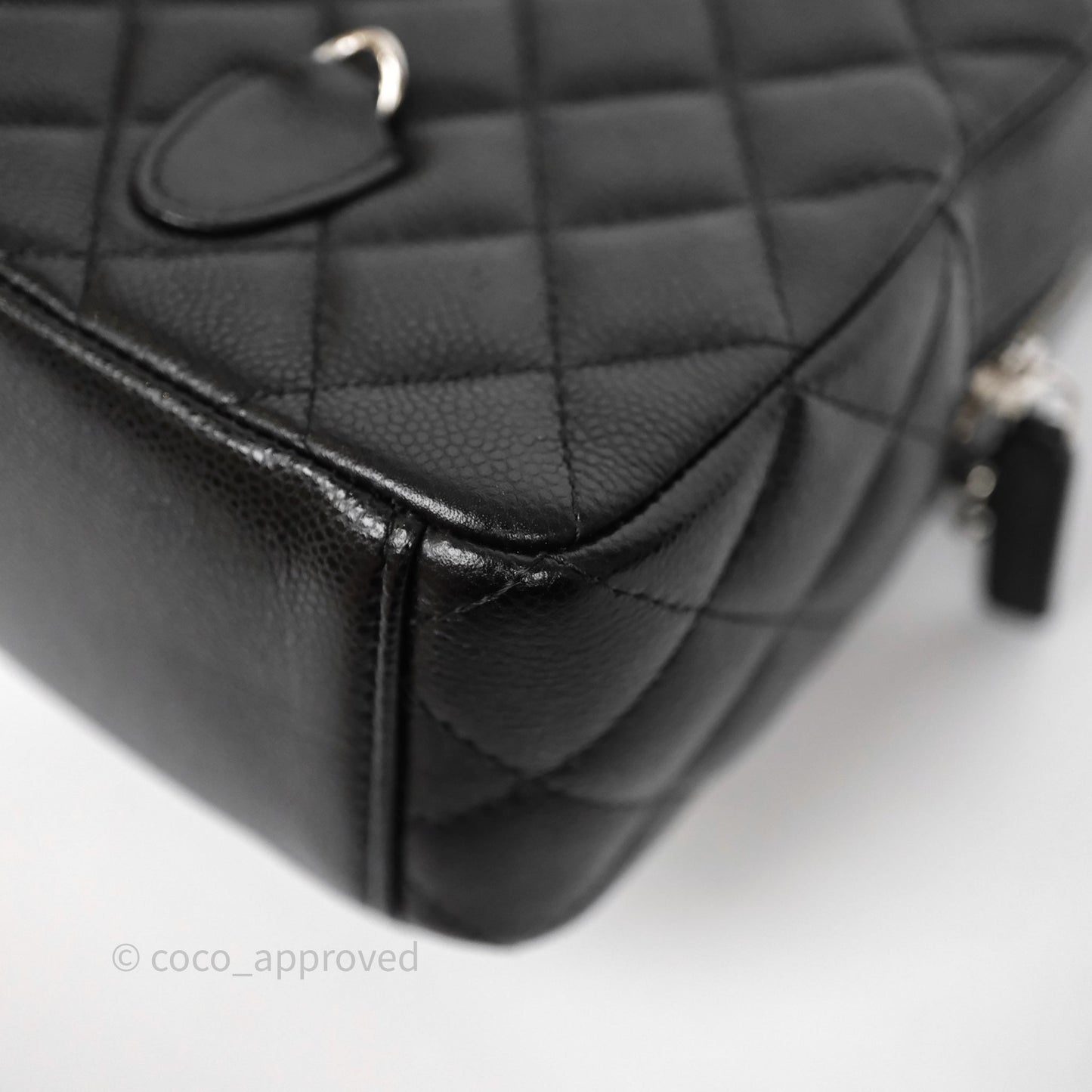 Chanel Classic Mini Backpack Black Caviar Silver Hardware