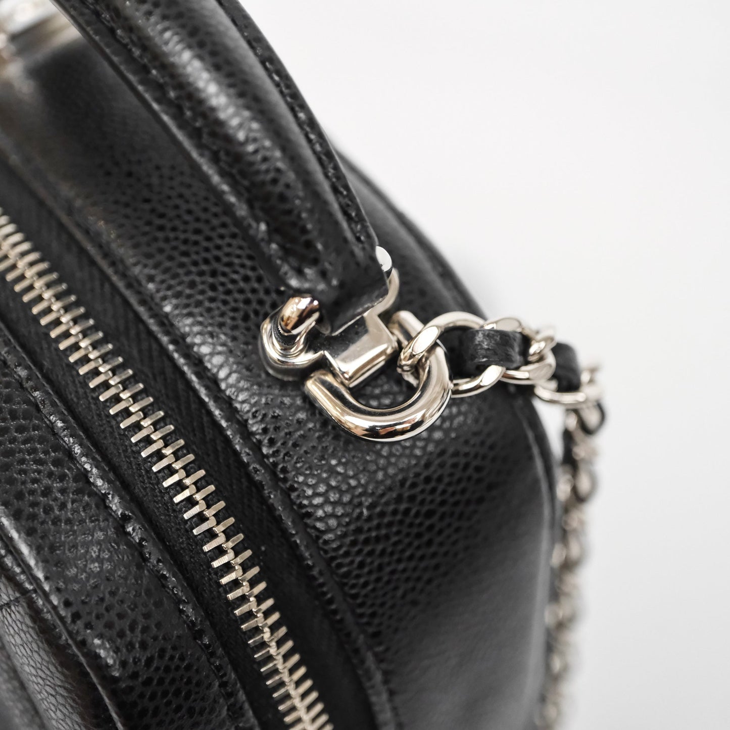 Chanel Classic Mini Backpack Black Caviar Silver Hardware