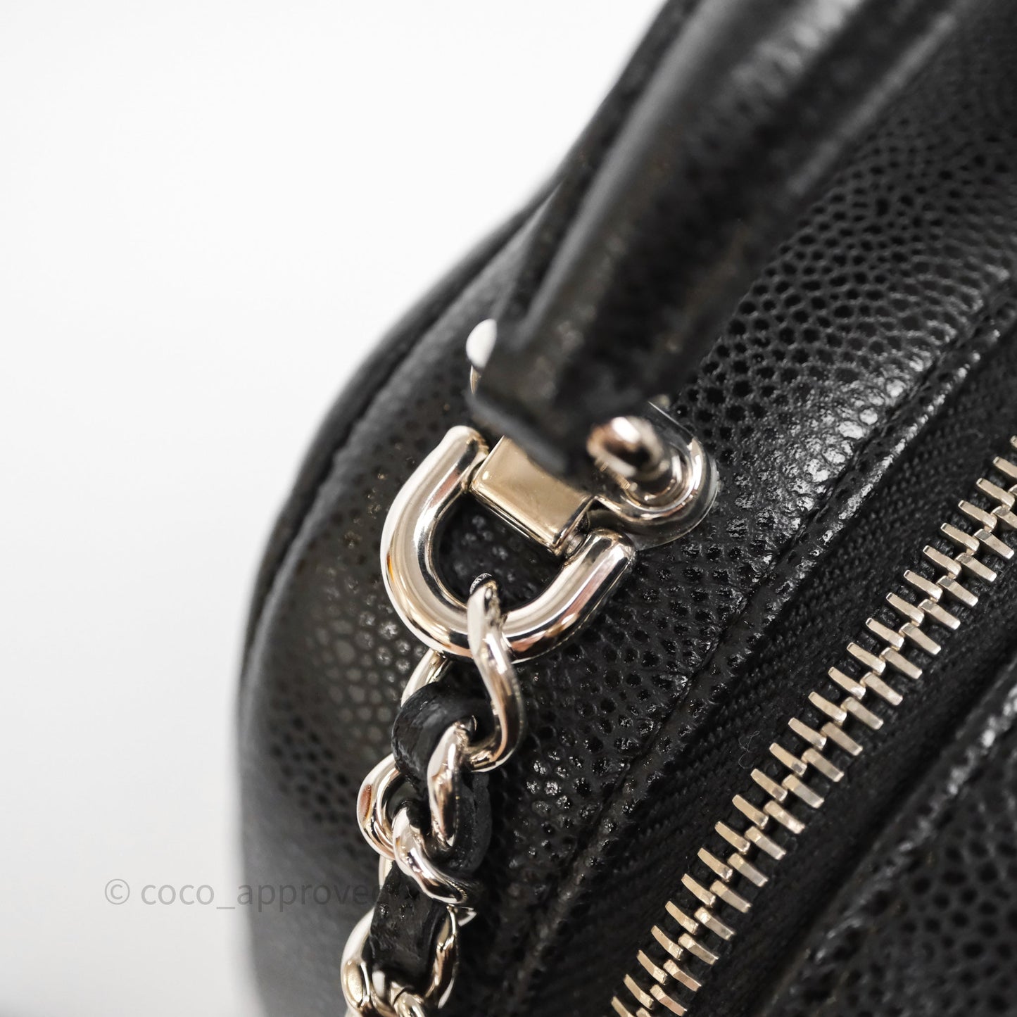 Chanel Classic Mini Backpack Black Caviar Silver Hardware