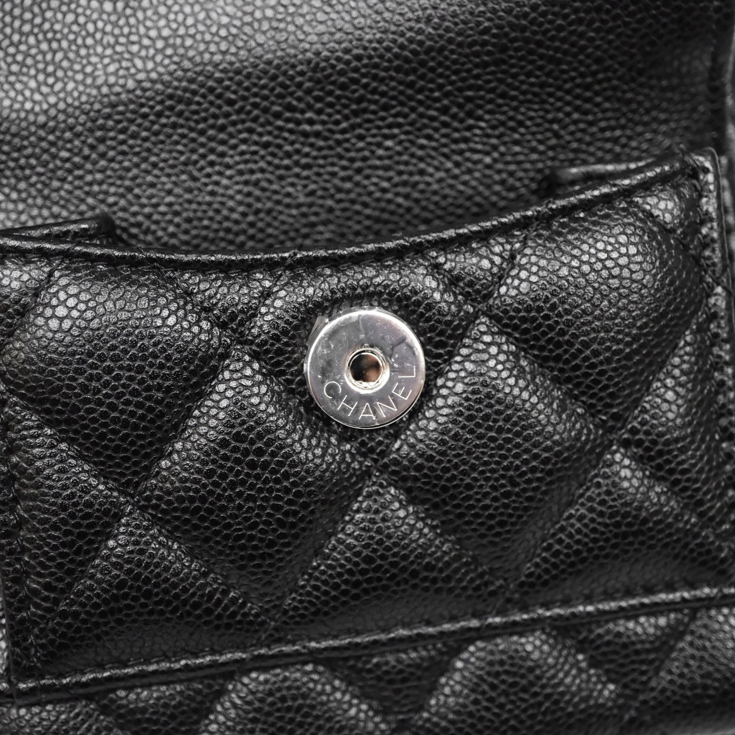 Chanel Classic Mini Backpack Black Caviar Silver Hardware
