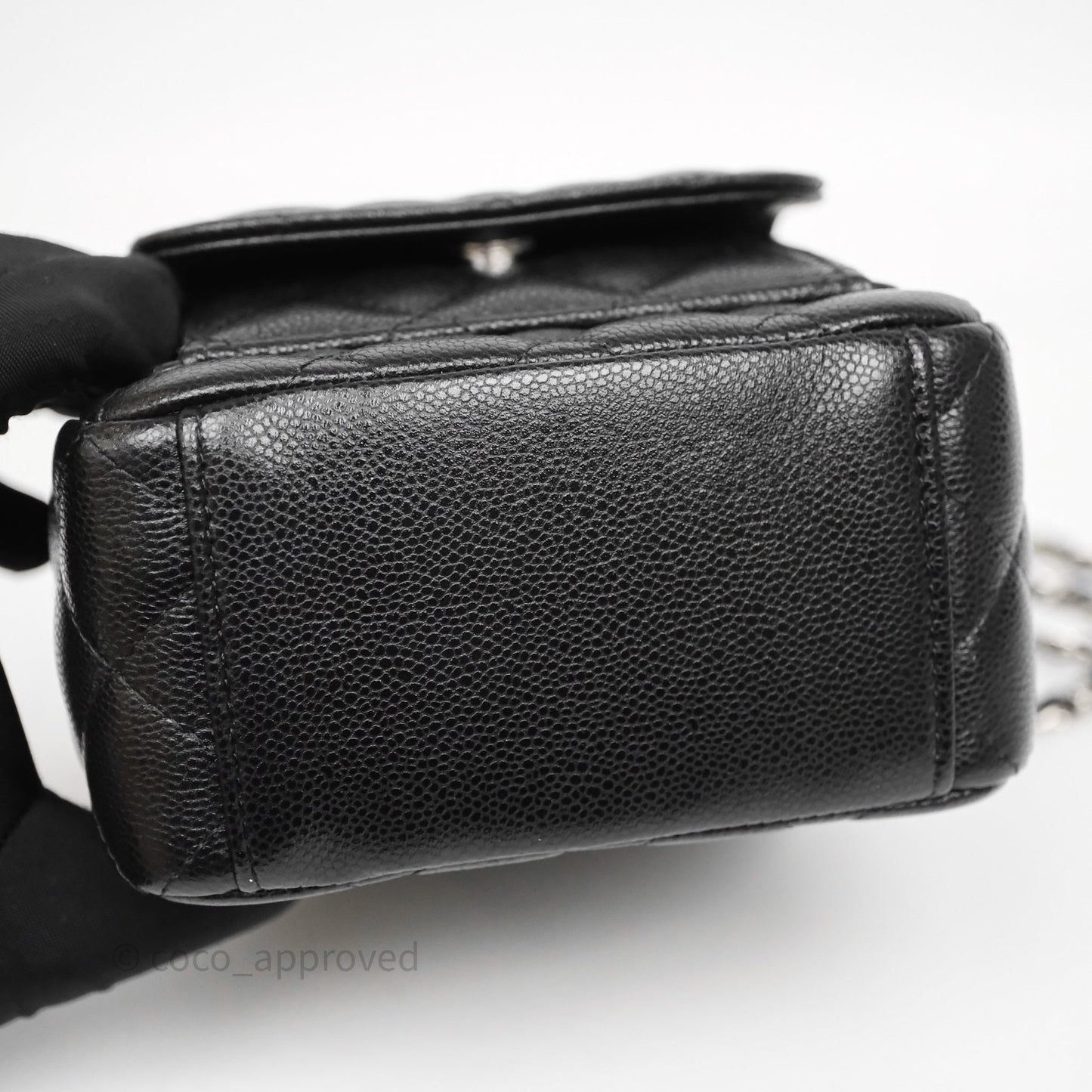 Chanel Classic Mini Backpack Black Caviar Silver Hardware