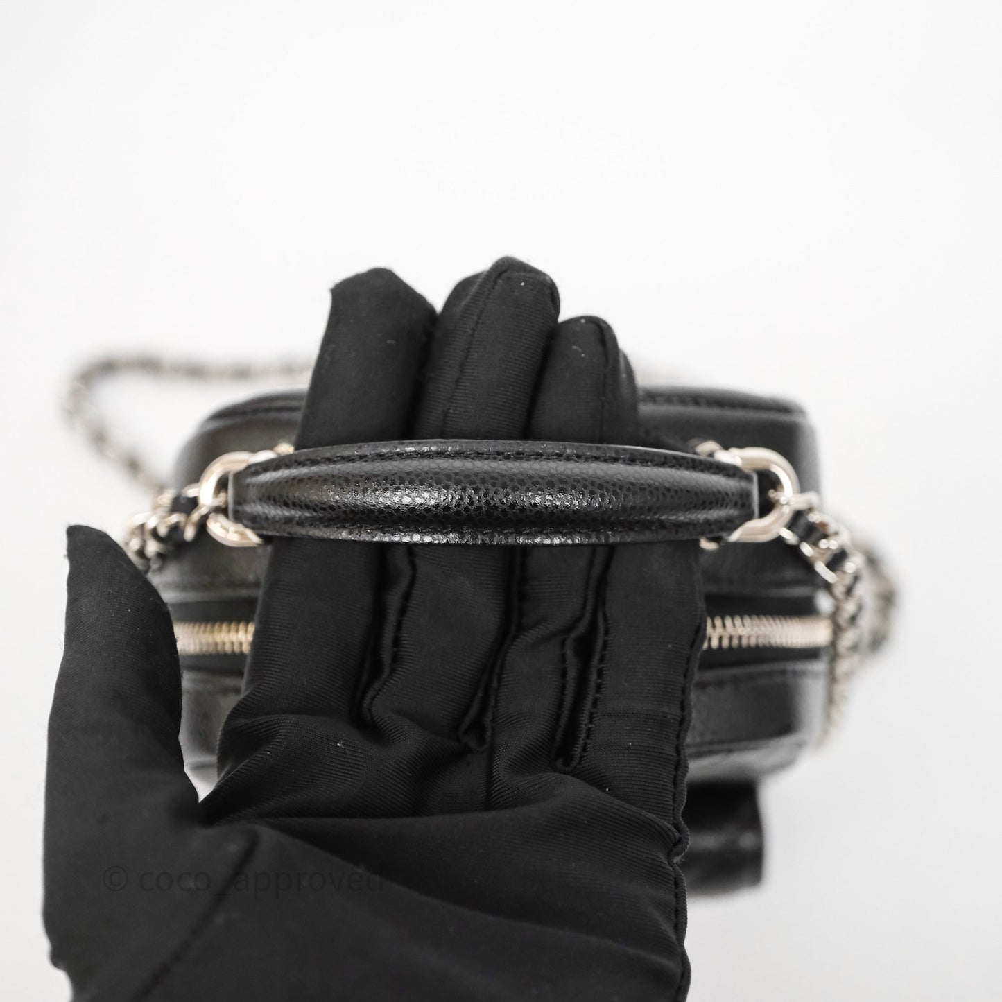 Chanel Classic Mini Backpack Black Caviar Silver Hardware