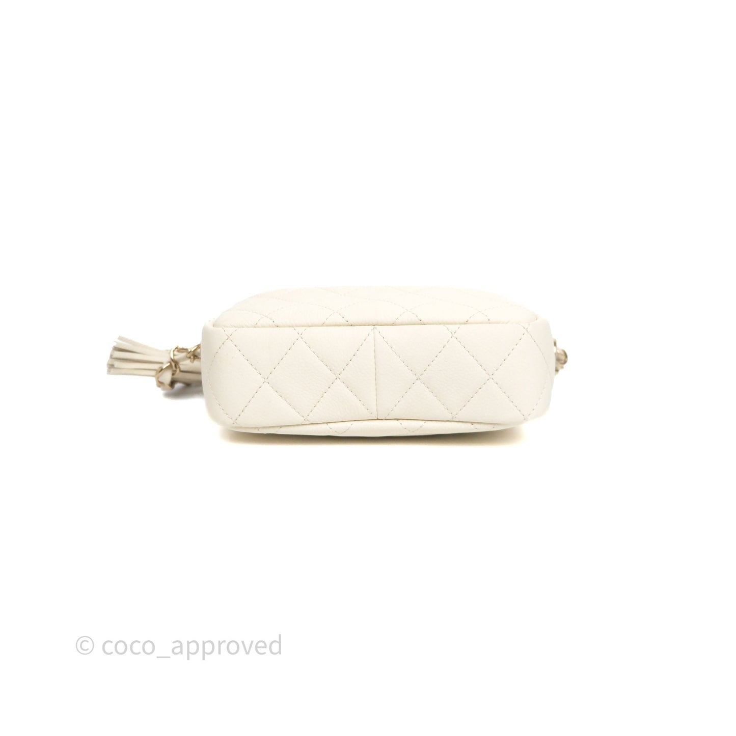 Chanel Mini Camera Bag Light Beige Caviar Gold Hardware
