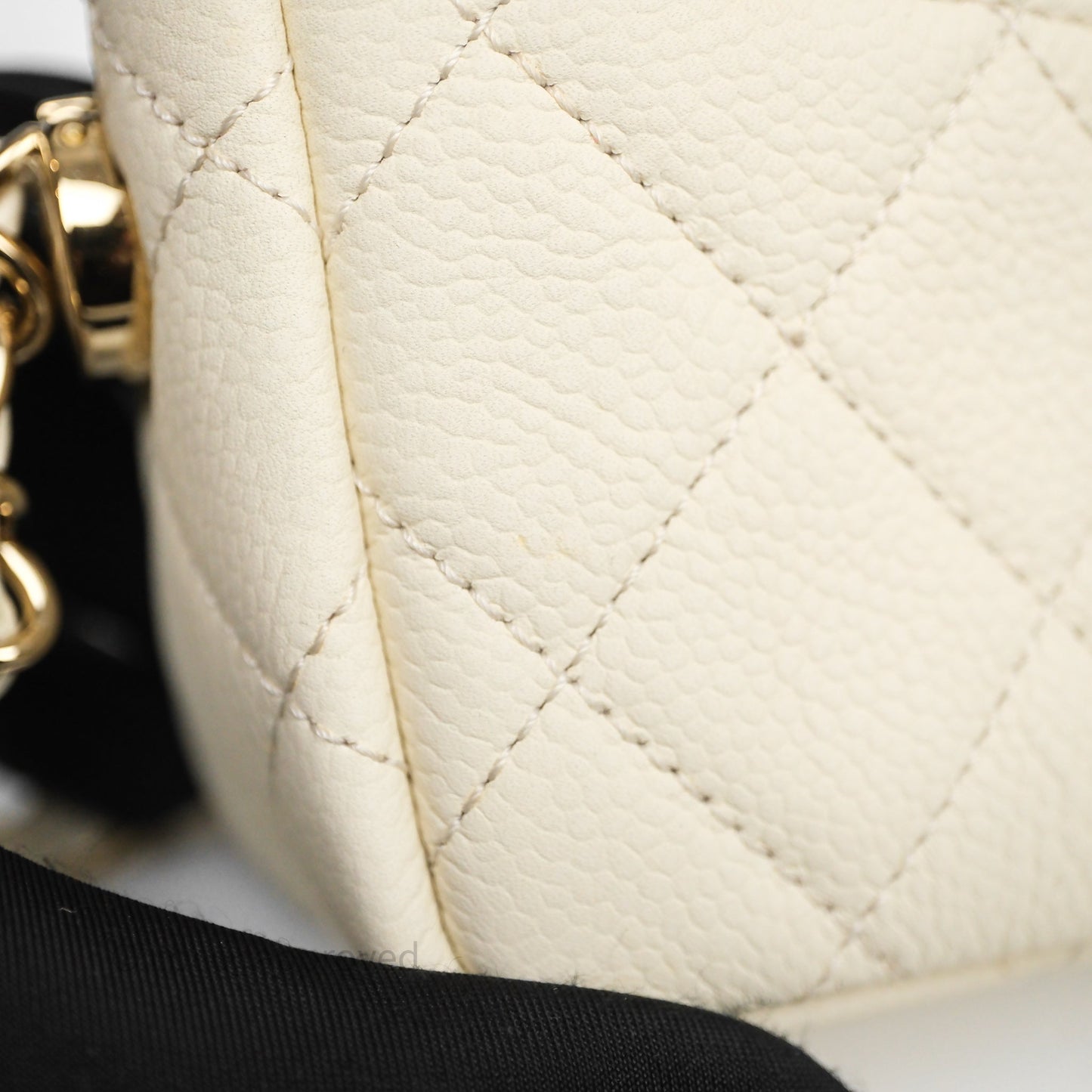 Chanel Mini Camera Bag Light Beige Caviar Gold Hardware