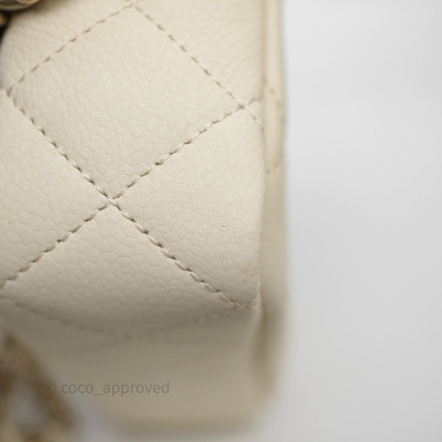Chanel Mini Camera Bag Light Beige Caviar Gold Hardware