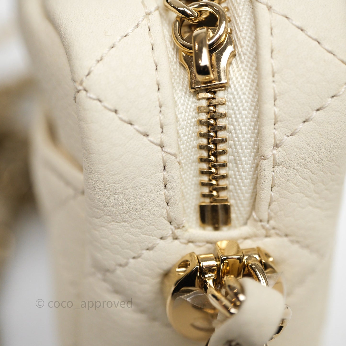 Chanel Mini Camera Bag Light Beige Caviar Gold Hardware