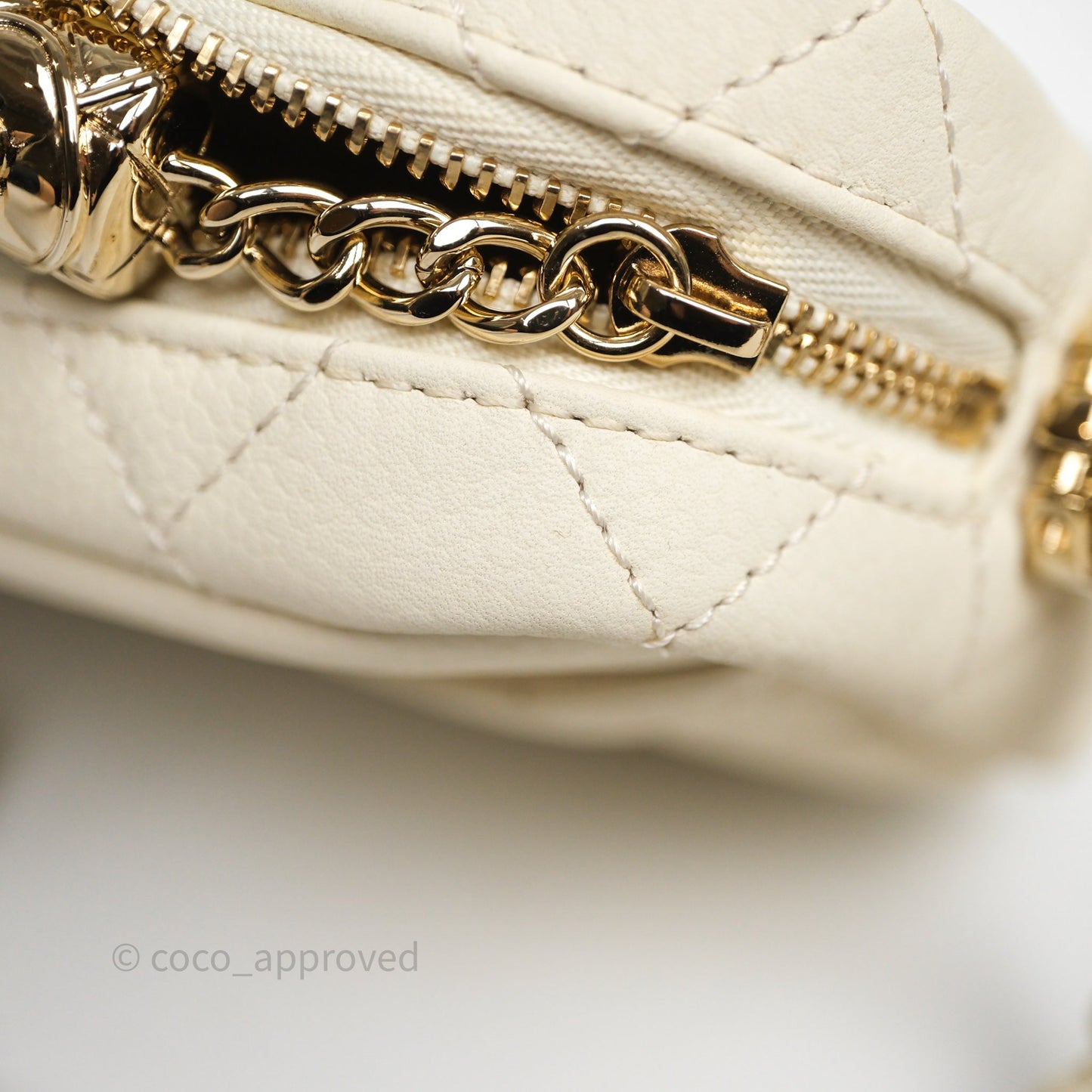 Chanel Mini Camera Bag Light Beige Caviar Gold Hardware