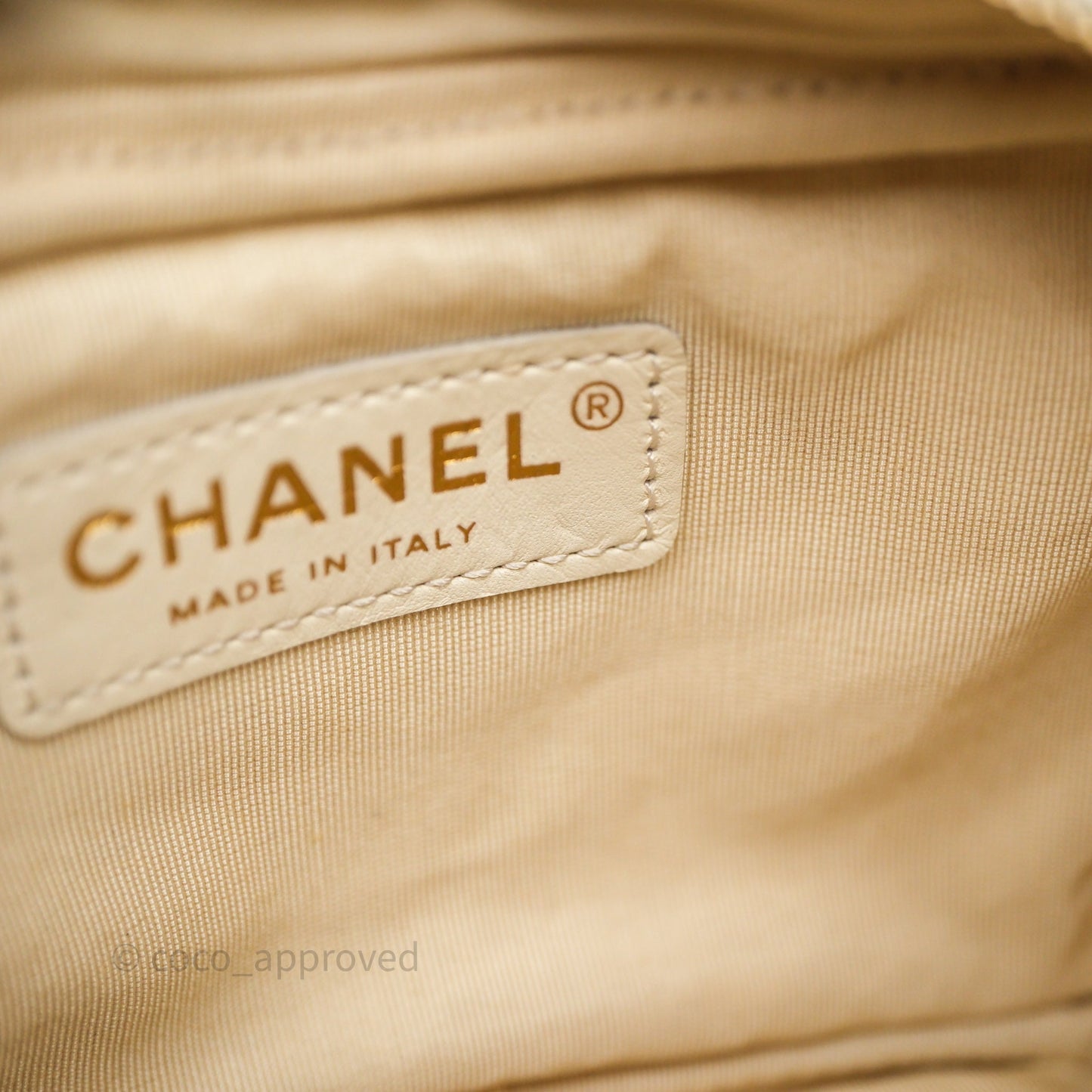 Chanel Mini Camera Bag Light Beige Caviar Gold Hardware