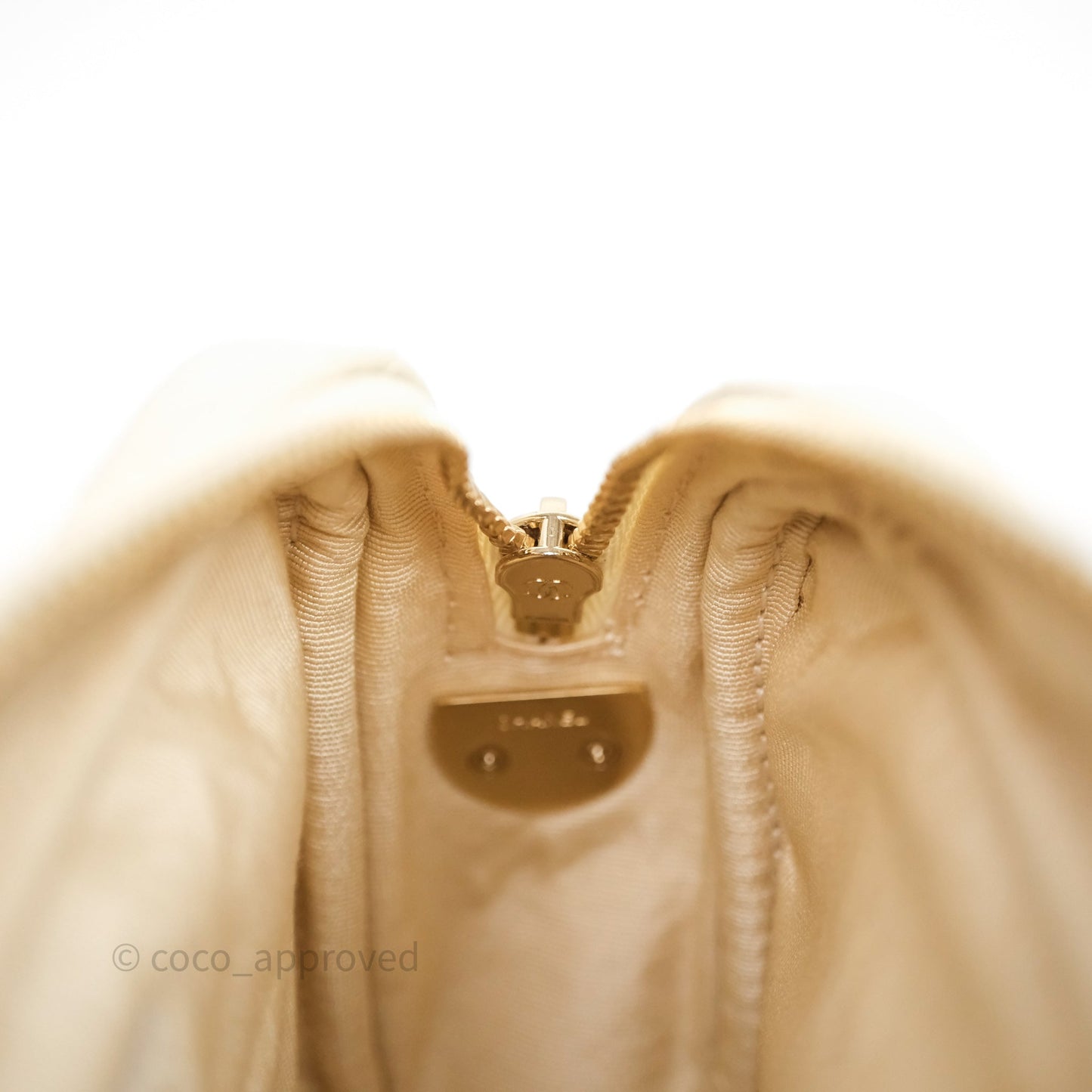 Chanel Mini Camera Bag Light Beige Caviar Gold Hardware